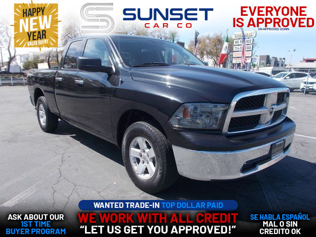 BLACK, 2011 RAM 1500 QUAD CAB Image 