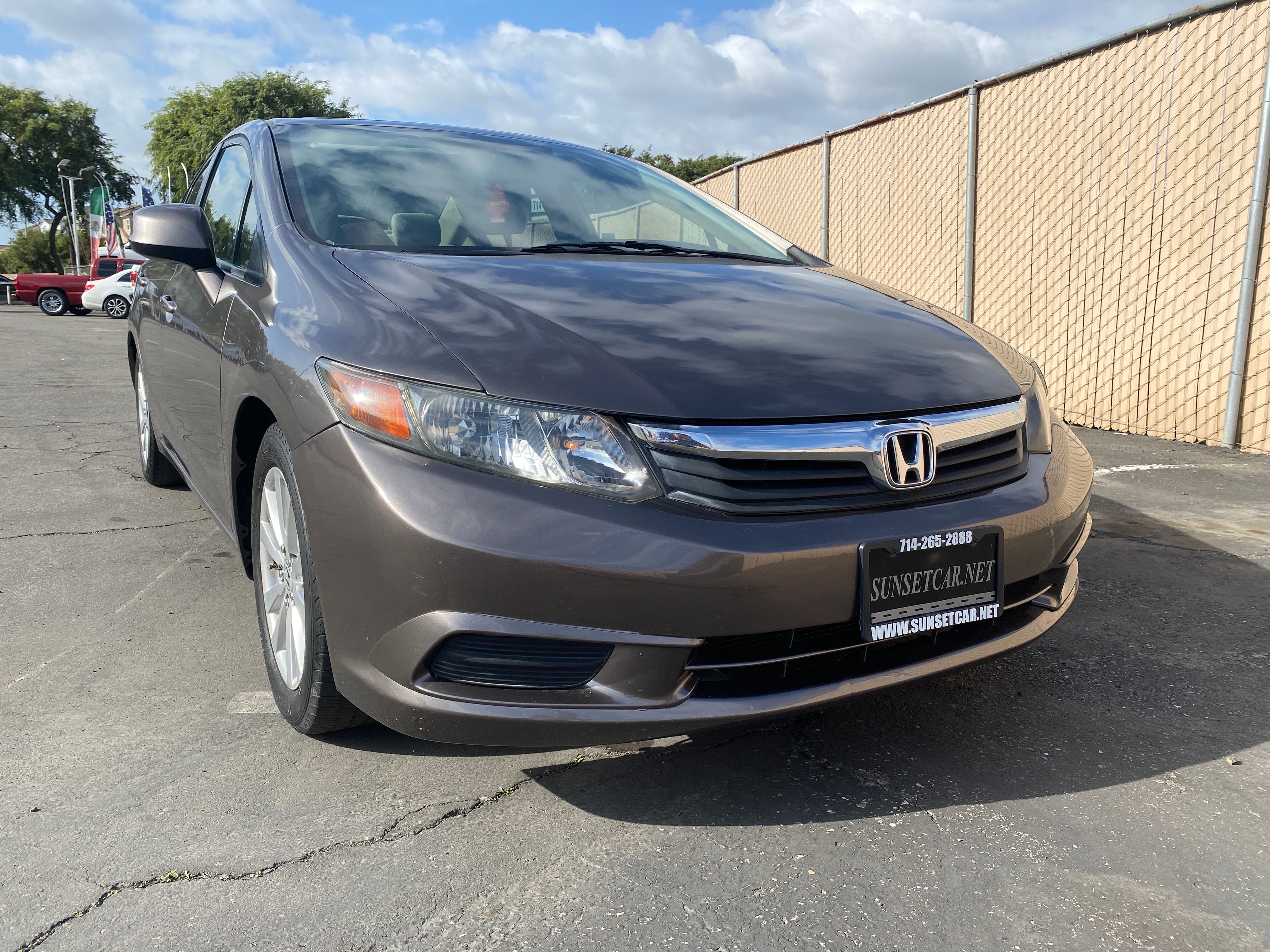 GREY, 2012 HONDA CIVIC Thumnail Image 2
