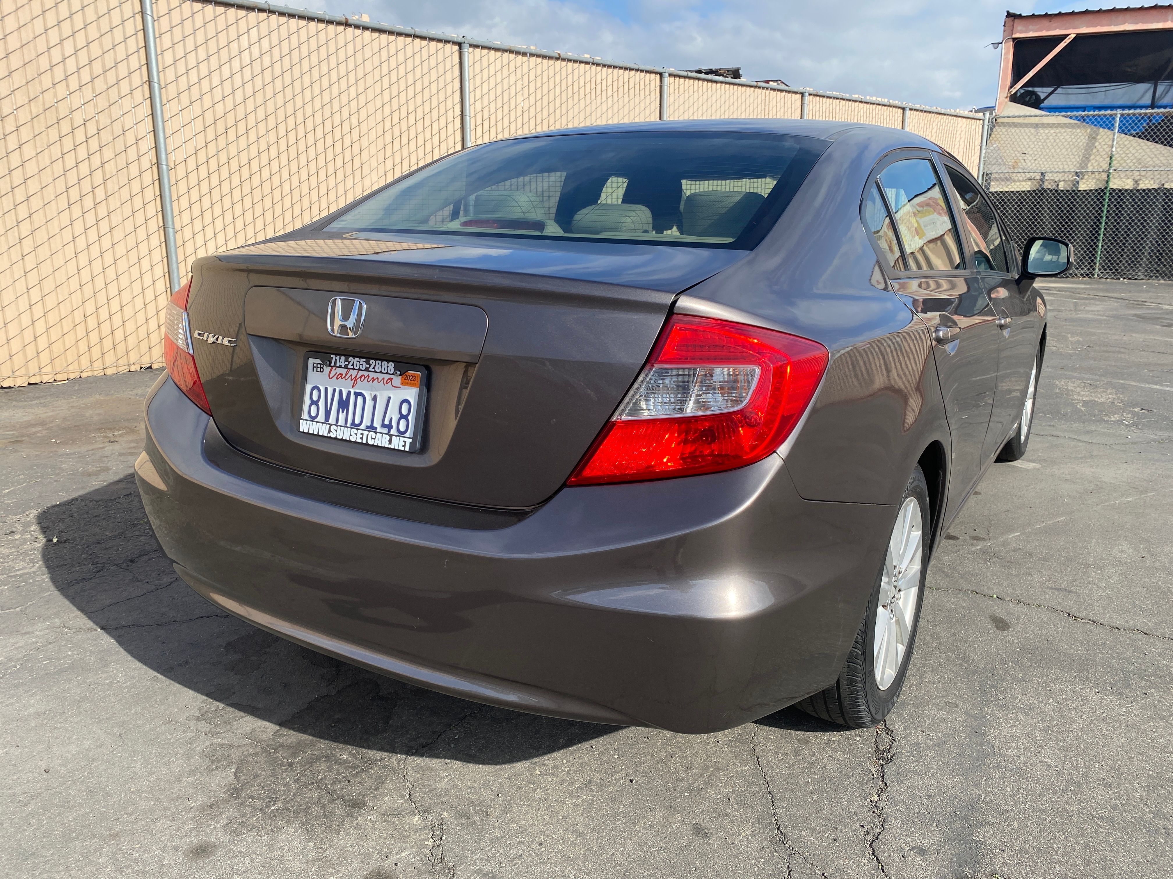 GREY, 2012 HONDA CIVIC Thumnail Image 5