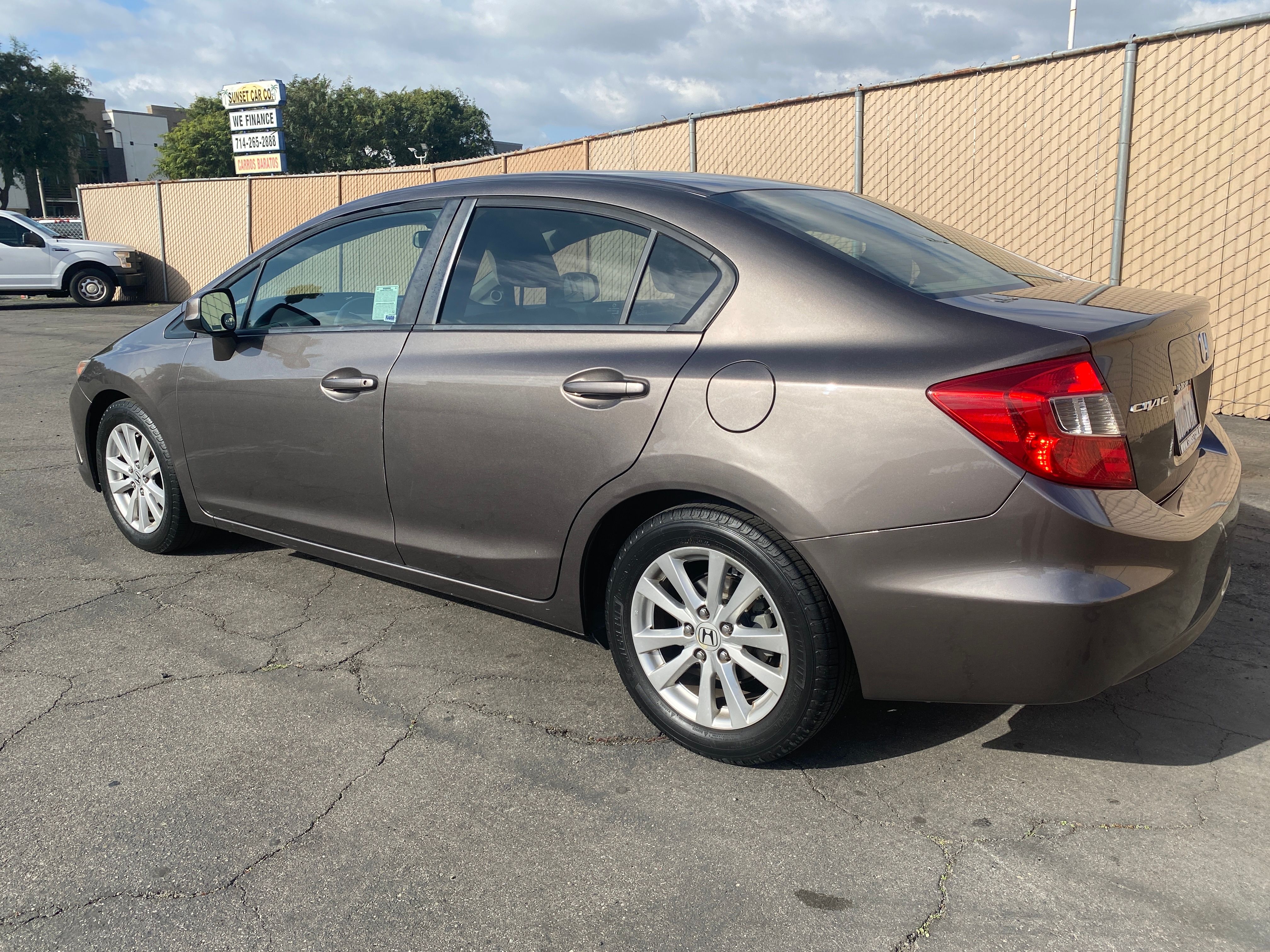 GREY, 2012 HONDA CIVIC Thumnail Image 8