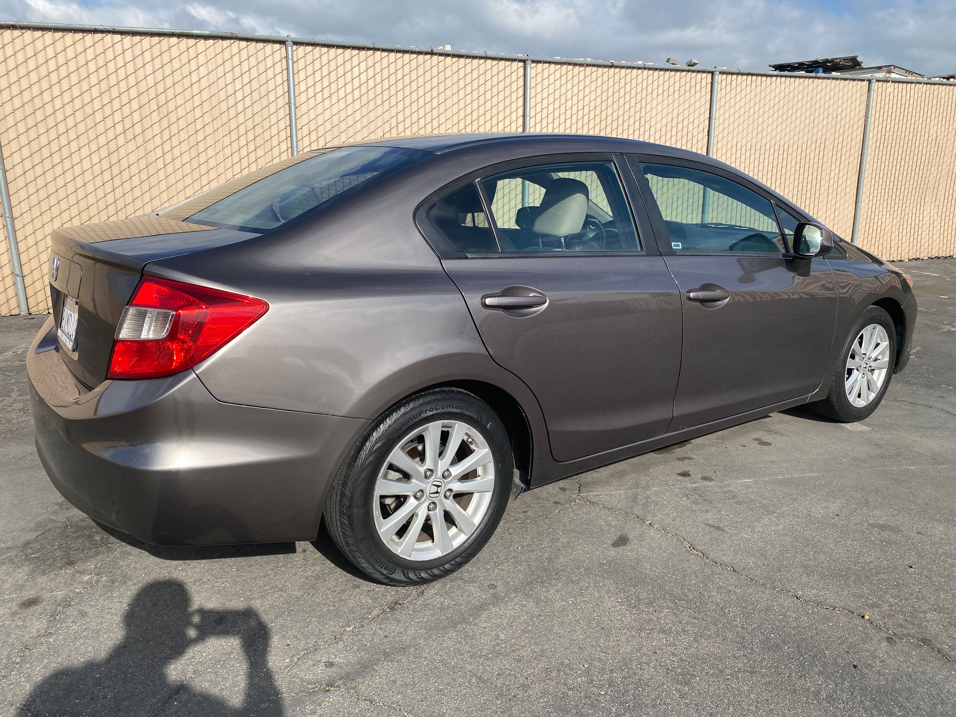 GREY, 2012 HONDA CIVIC Thumnail Image 4