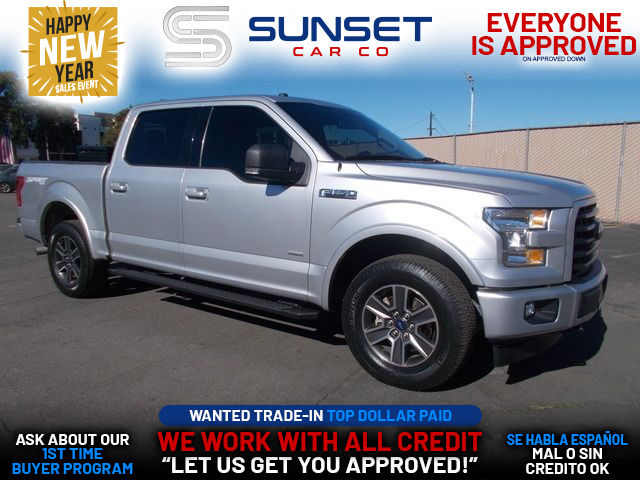 SILVER, 2017 FORD F150 SUPERCREW CAB Image 