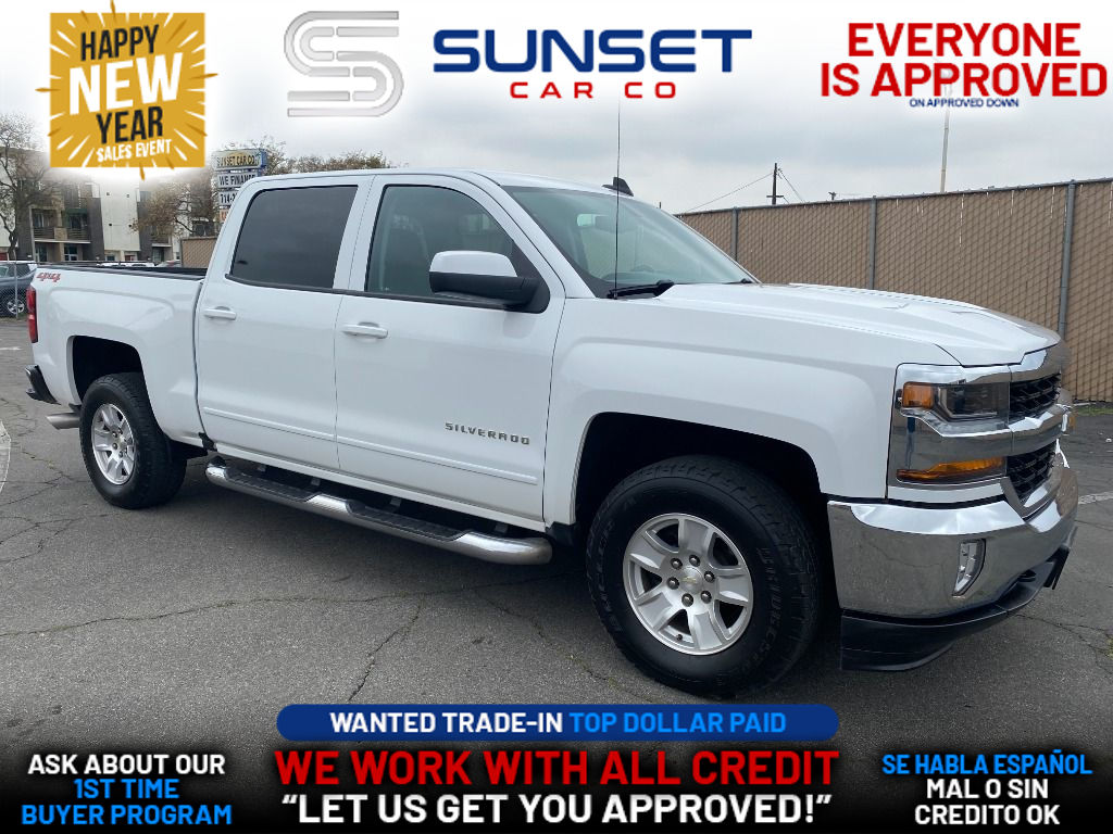WHITE, 2018 CHEVROLET SILVERADO 1500 CREW CAB Image 