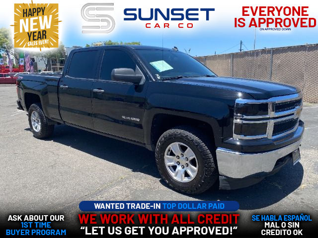 BLACK, 2014 CHEVROLET SILVERADO 1500 CREW CAB Image 