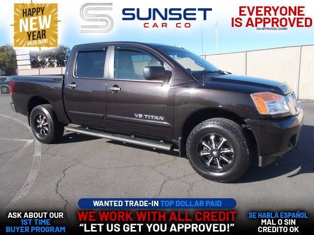 BLACK, 2013 NISSAN TITAN CREW CAB Image 