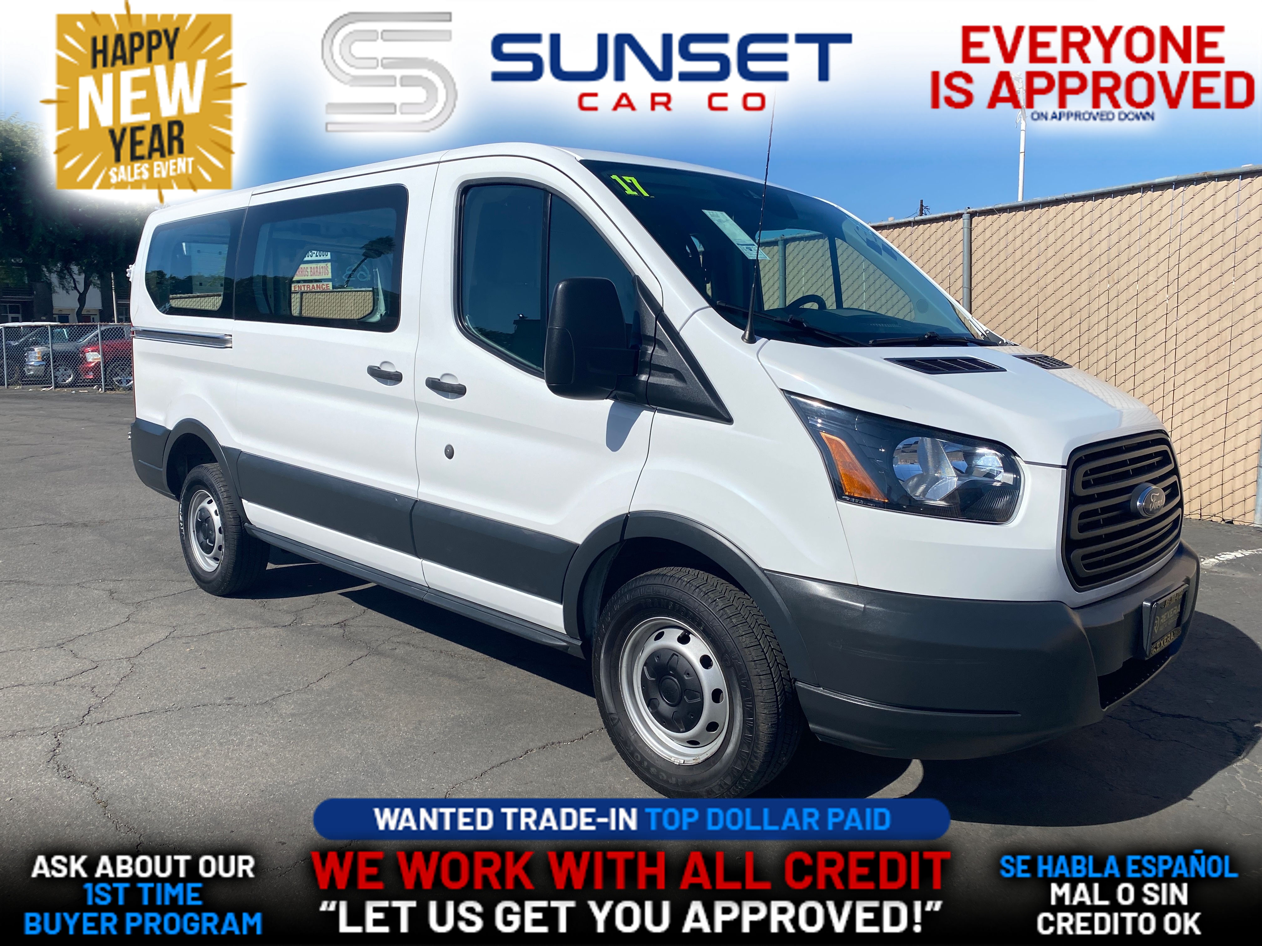 WHITE, 2017 FORD TRANSIT 250 VAN Thumnail Image 1