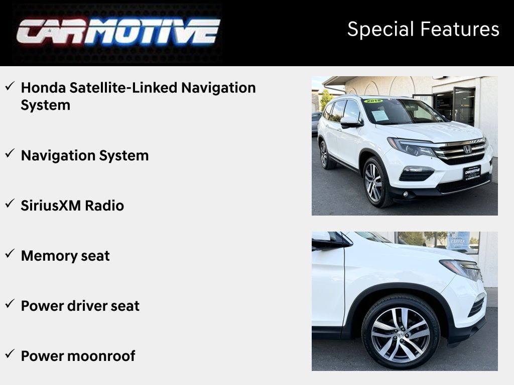 White Diamond Pearl, 2018 HONDA PILOT Thumnail Image 5