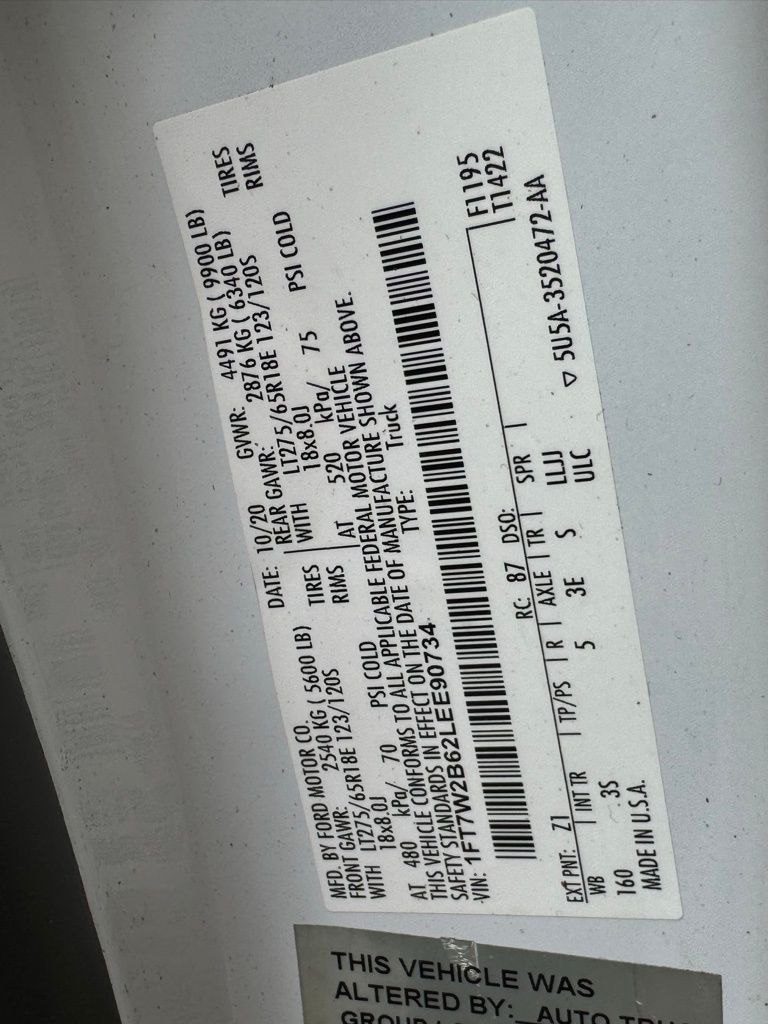 Oxford White, 2020 FORD F-250SD Thumnail Image 34