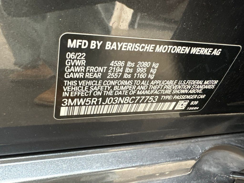 Mineral Grey Metallic, 2022 BMW 3 SERIES Thumnail Image 31