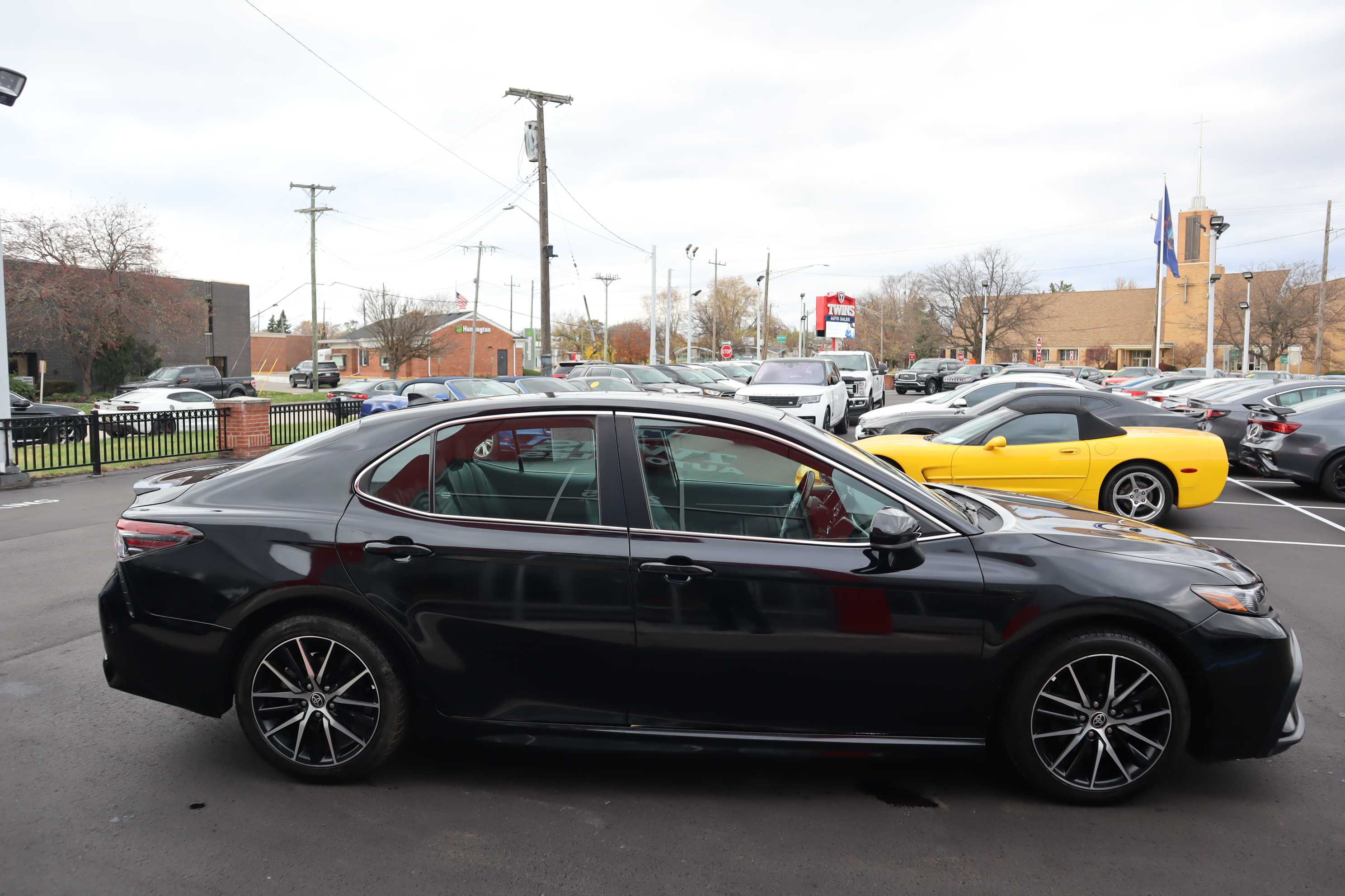 BLACK, 2021 TOYOTA CAMRY Thumnail Image 5