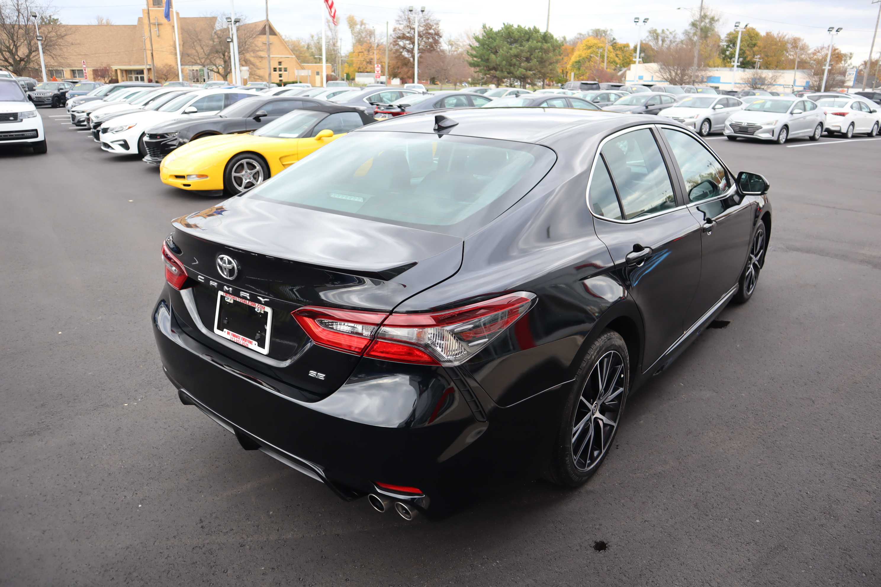 BLACK, 2021 TOYOTA CAMRY Thumnail Image 6