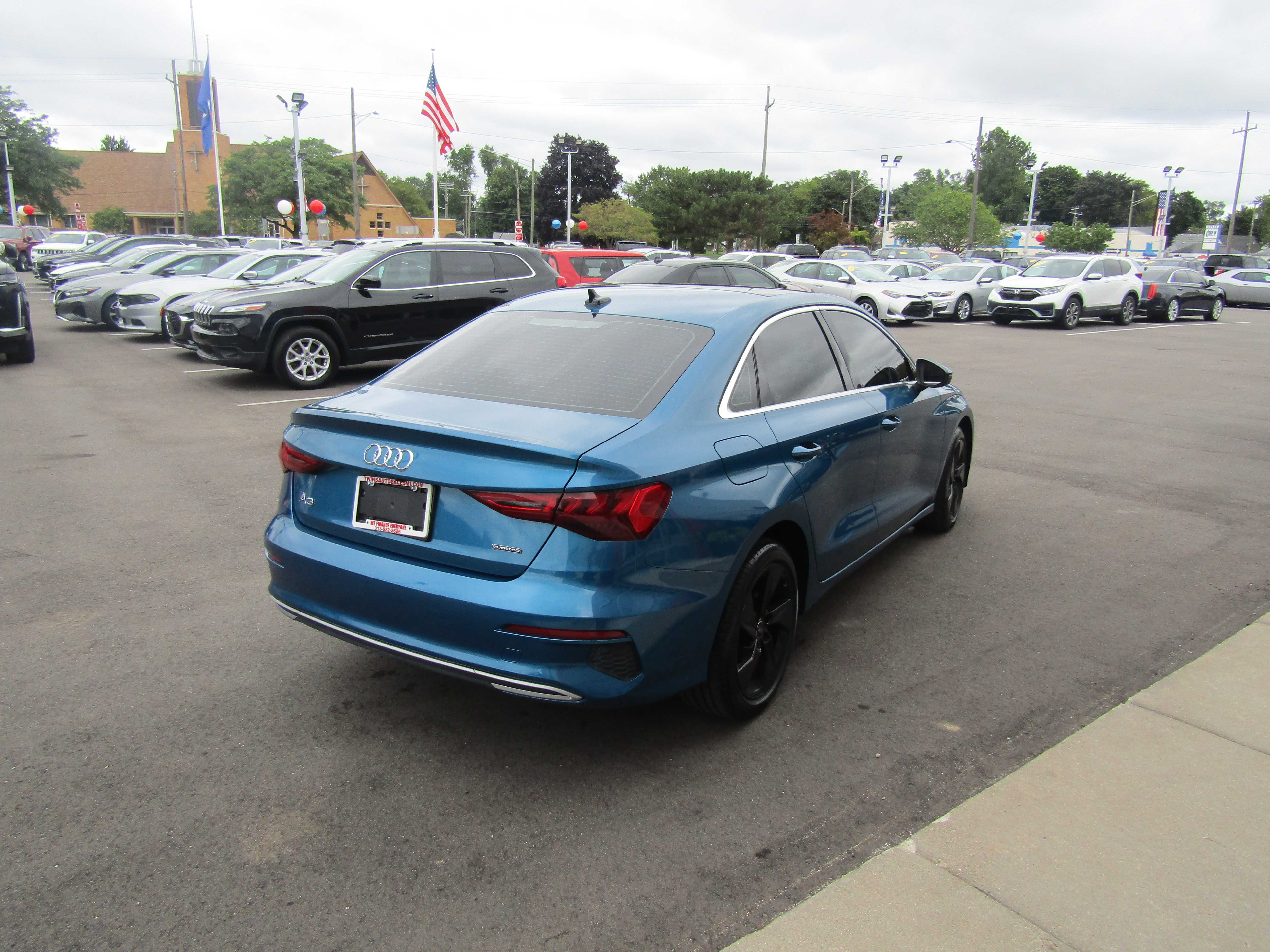 BLUE, 2023 AUDI A3 Thumnail Image 4