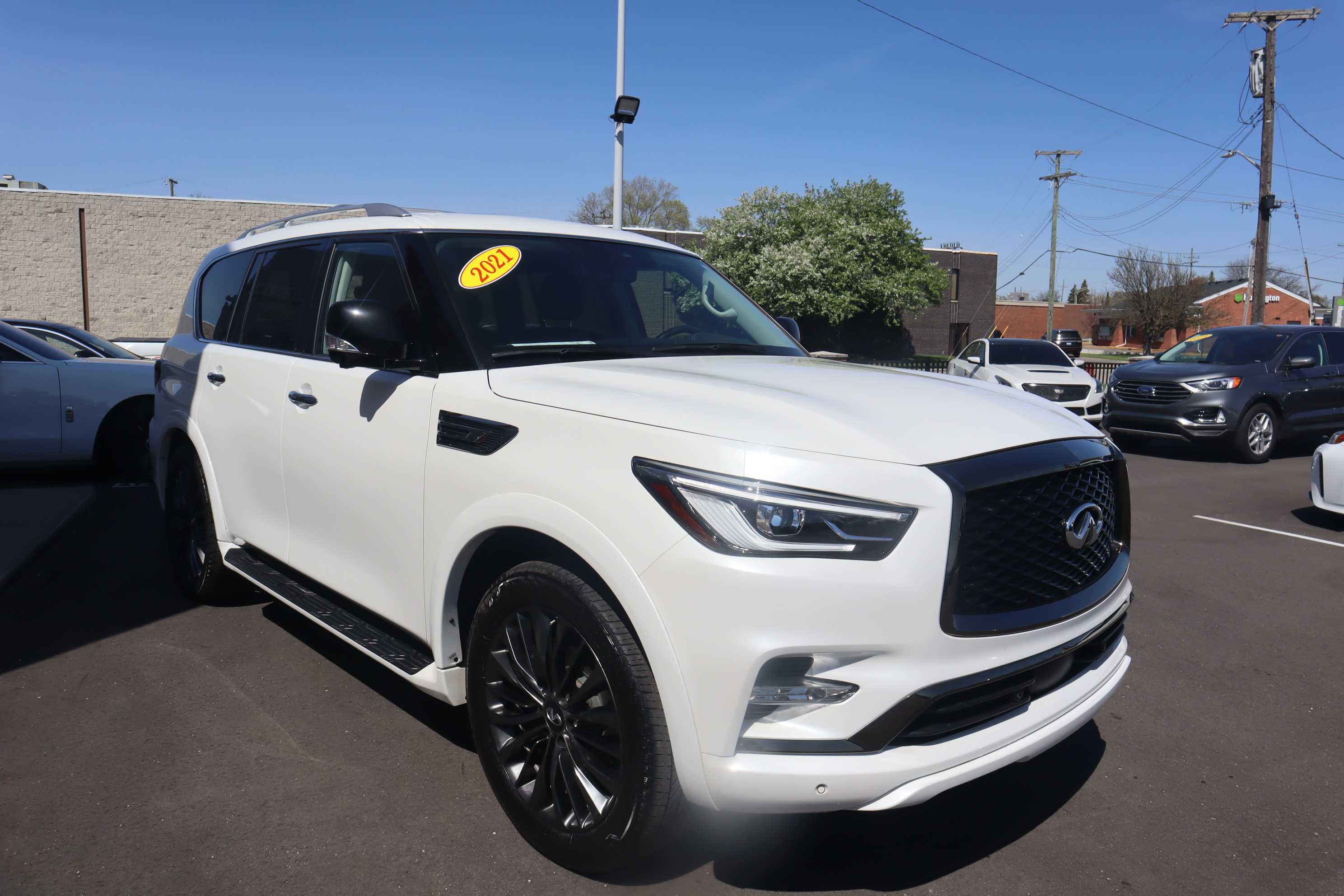 WHITE, 2021 INFINITI QX80 Thumnail Image 5