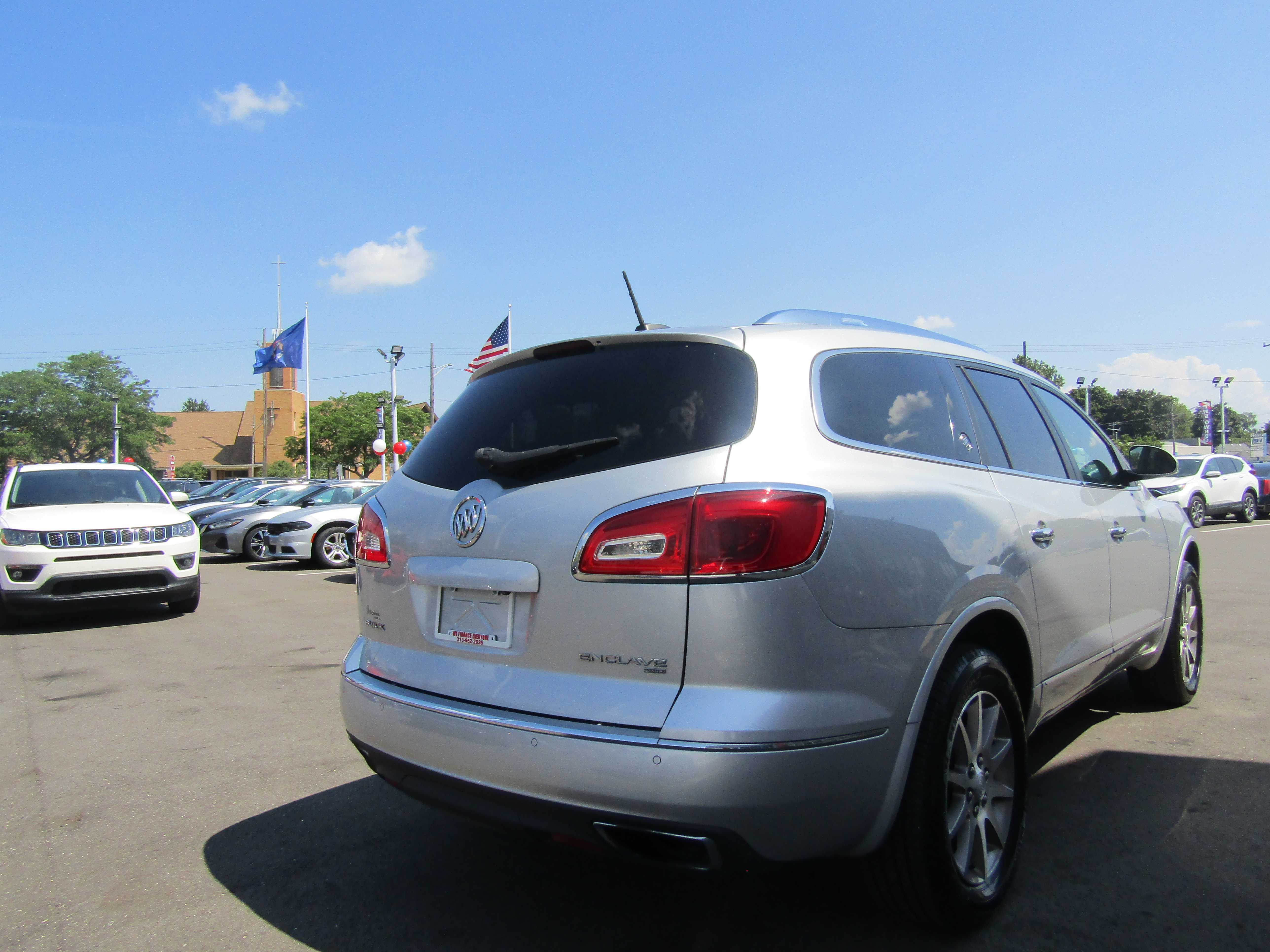 SILVER, 2017 BUICK ENCLAVE Thumnail Image 6