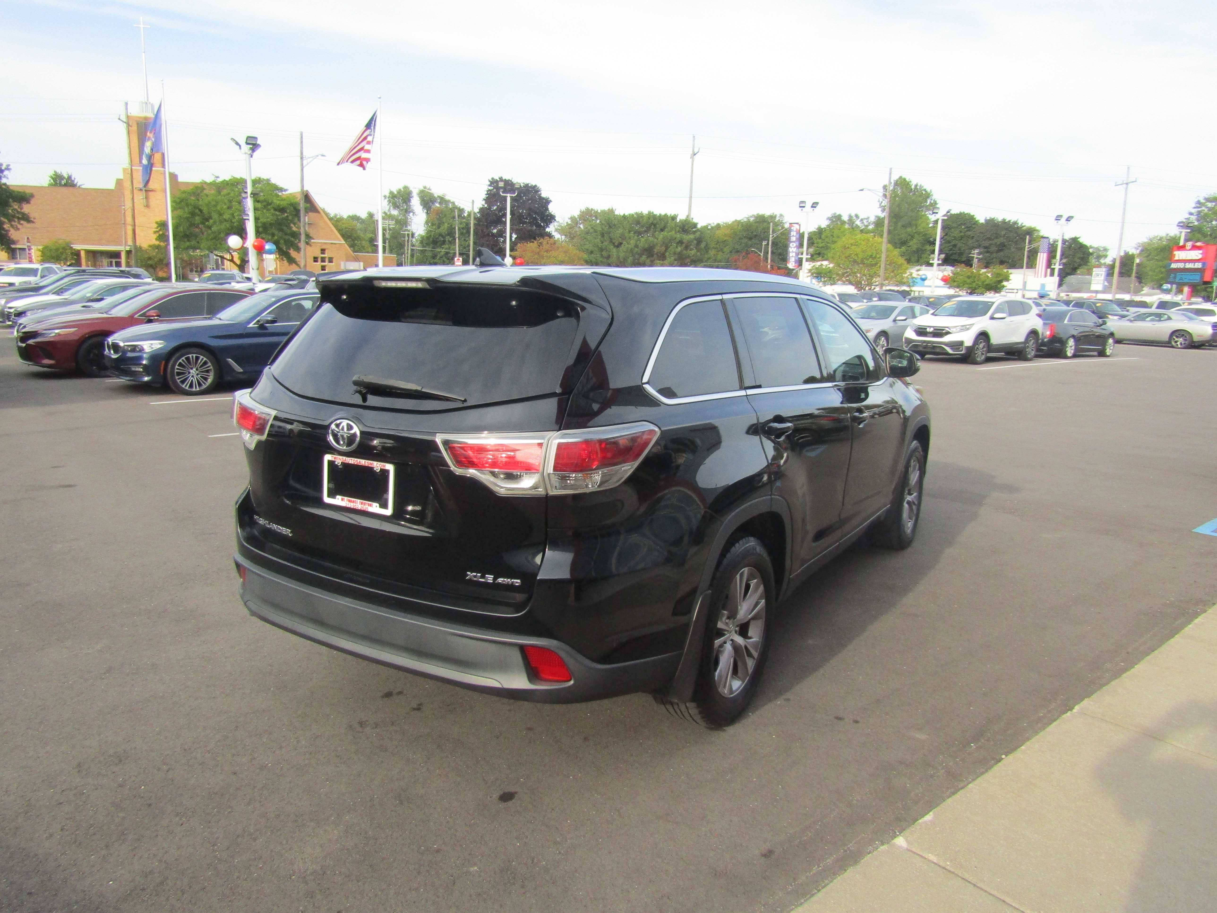 BLACK, 2015 TOYOTA HIGHLANDER Thumnail Image 4