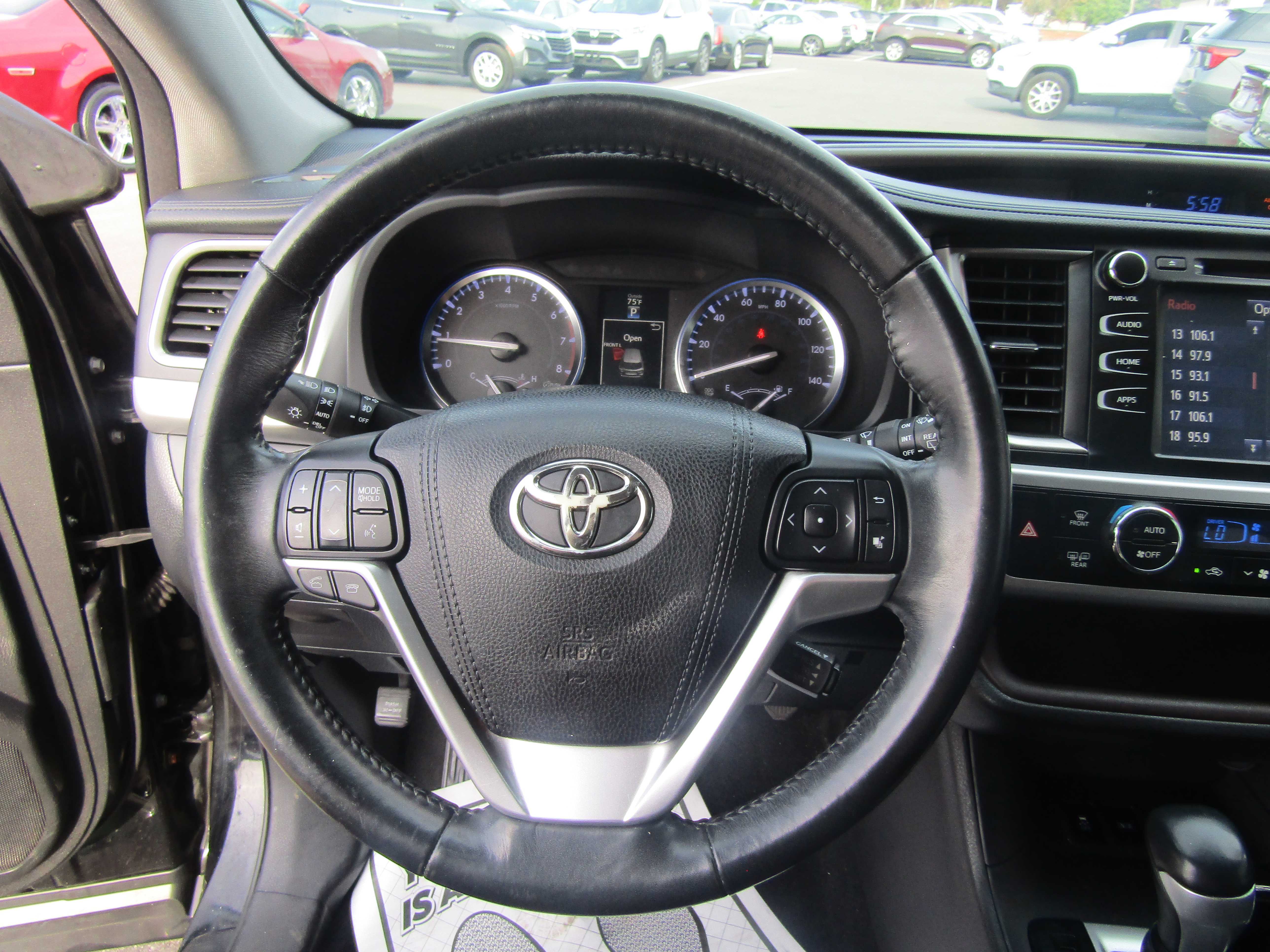 BLACK, 2015 TOYOTA HIGHLANDER Thumnail Image 14