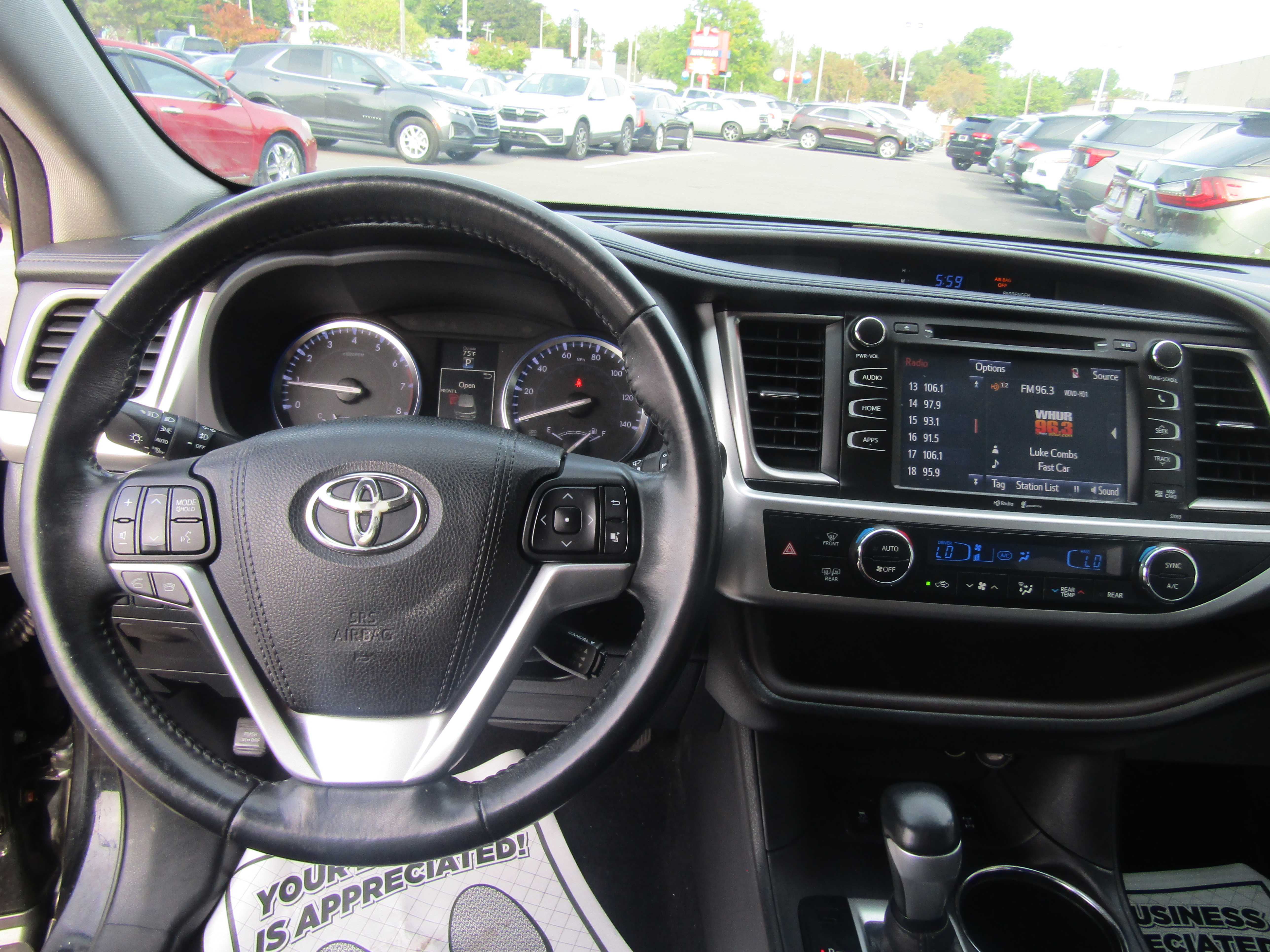 BLACK, 2015 TOYOTA HIGHLANDER Thumnail Image 25