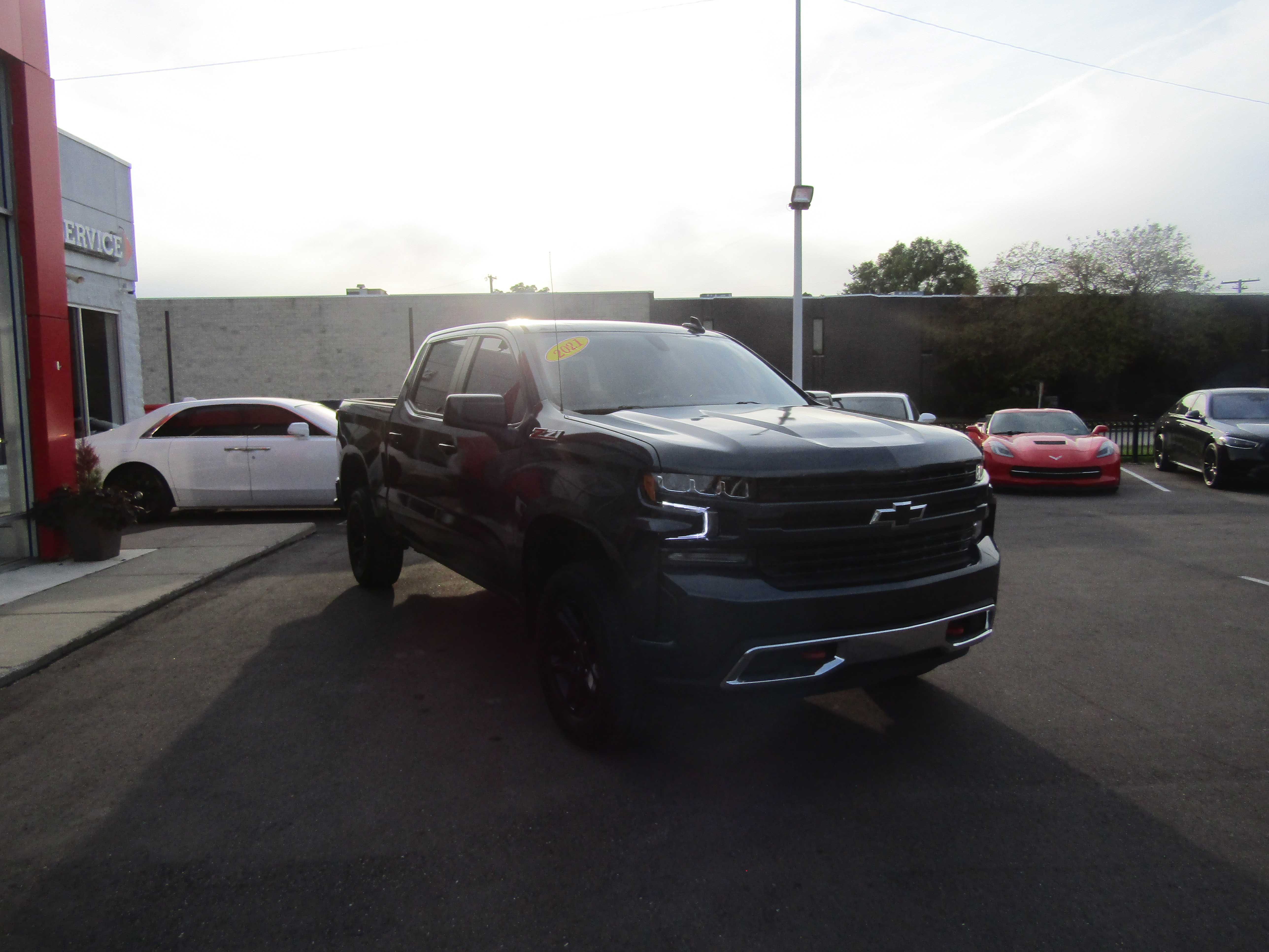 BLUE, 2021 CHEVROLET SILVERADO 1500 CREW CAB Thumnail Image 7