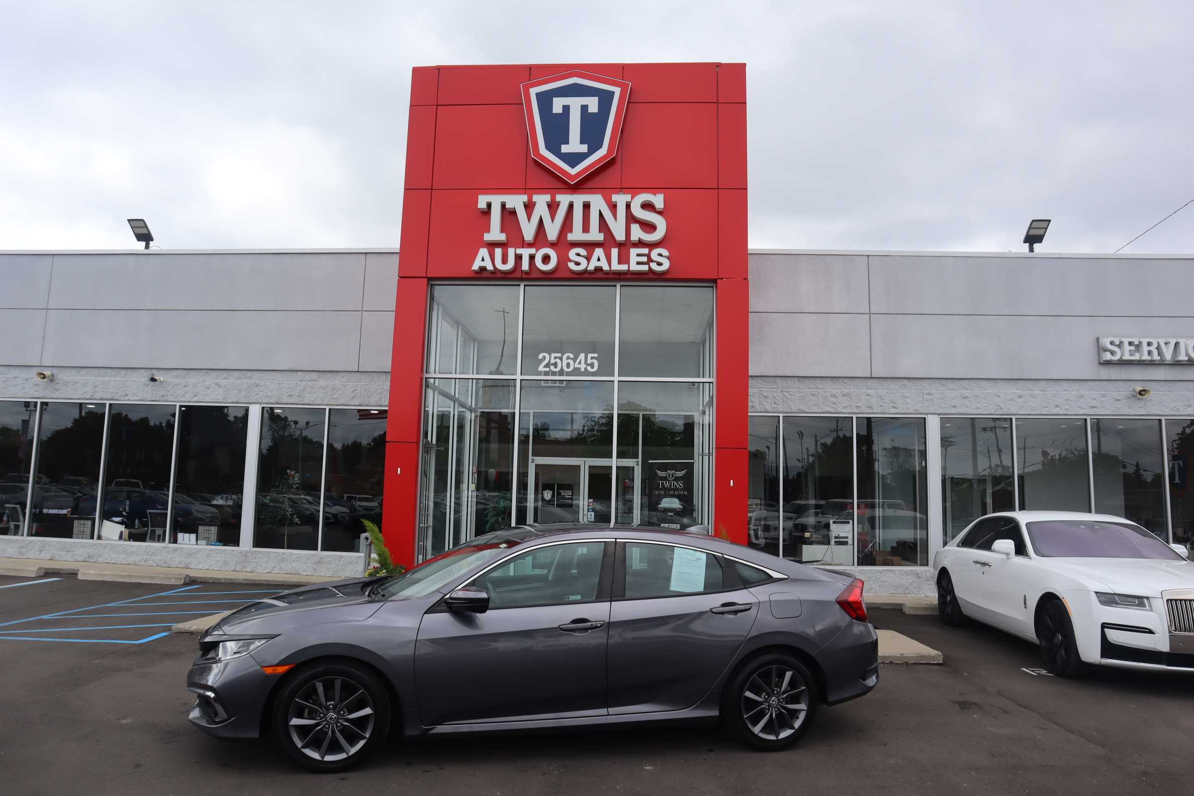 GRAY, 2021 HONDA CIVIC Thumnail Image 1