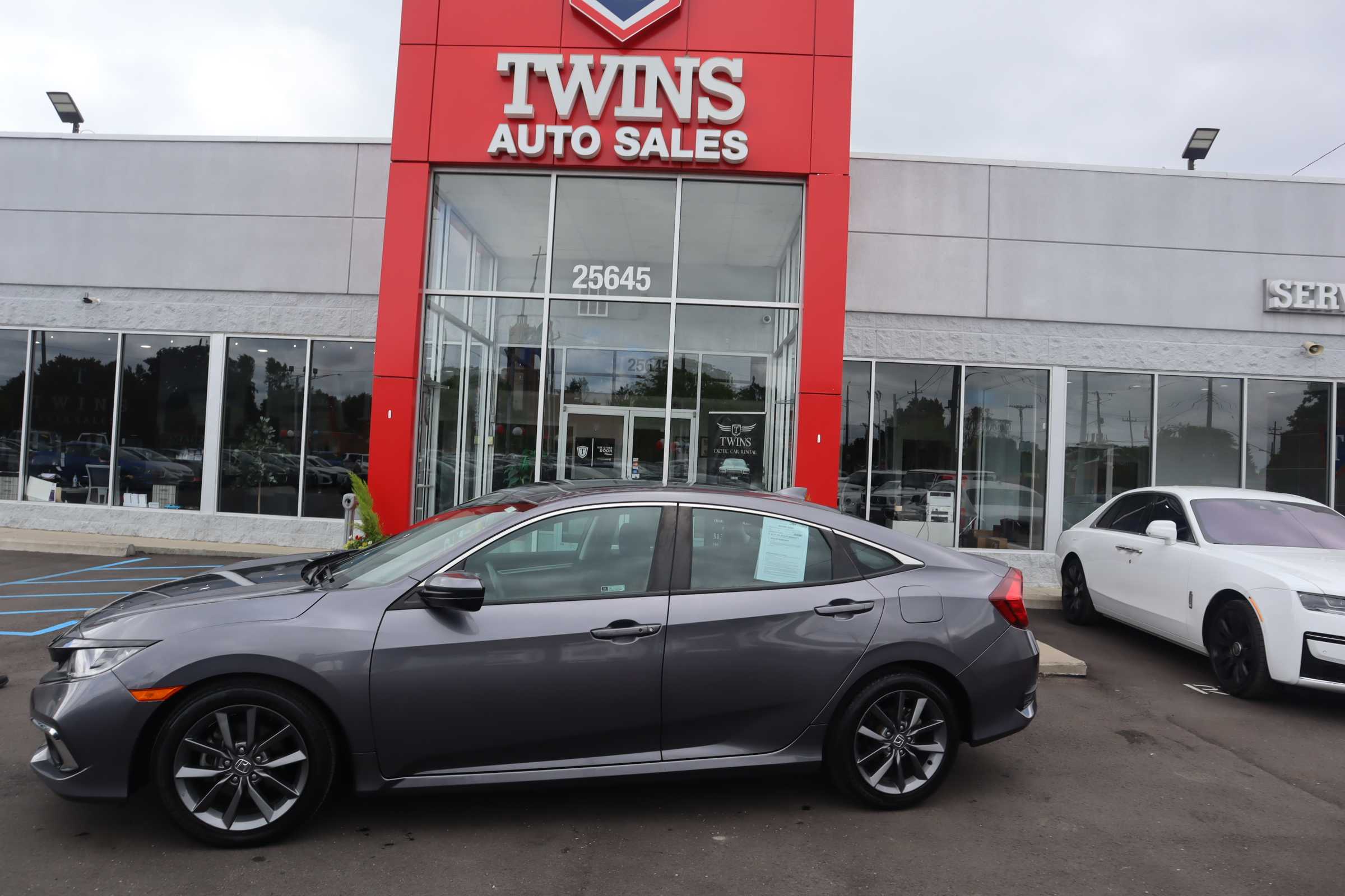 GRAY, 2021 HONDA CIVIC Thumnail Image 2