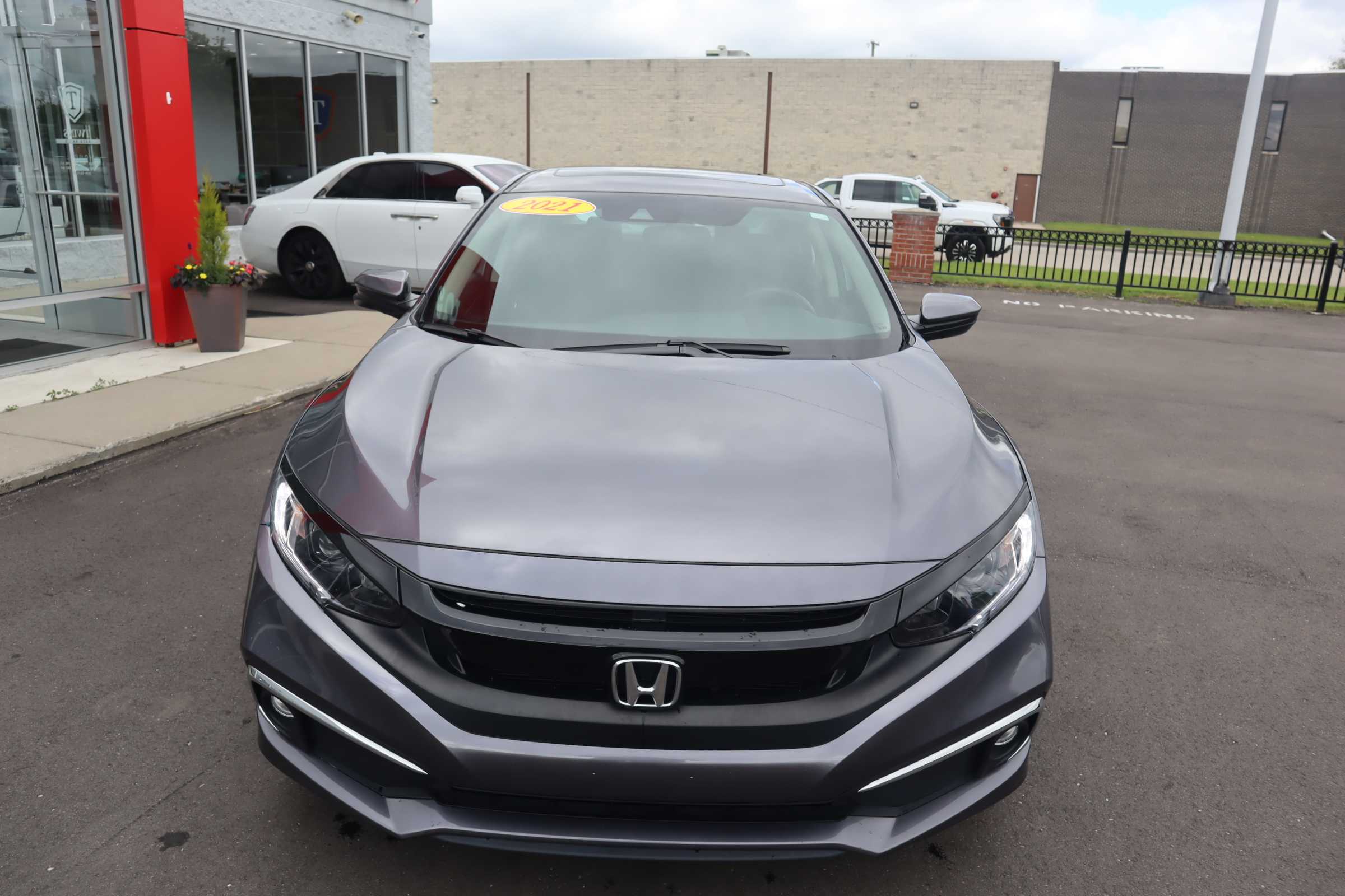 GRAY, 2021 HONDA CIVIC Thumnail Image 6