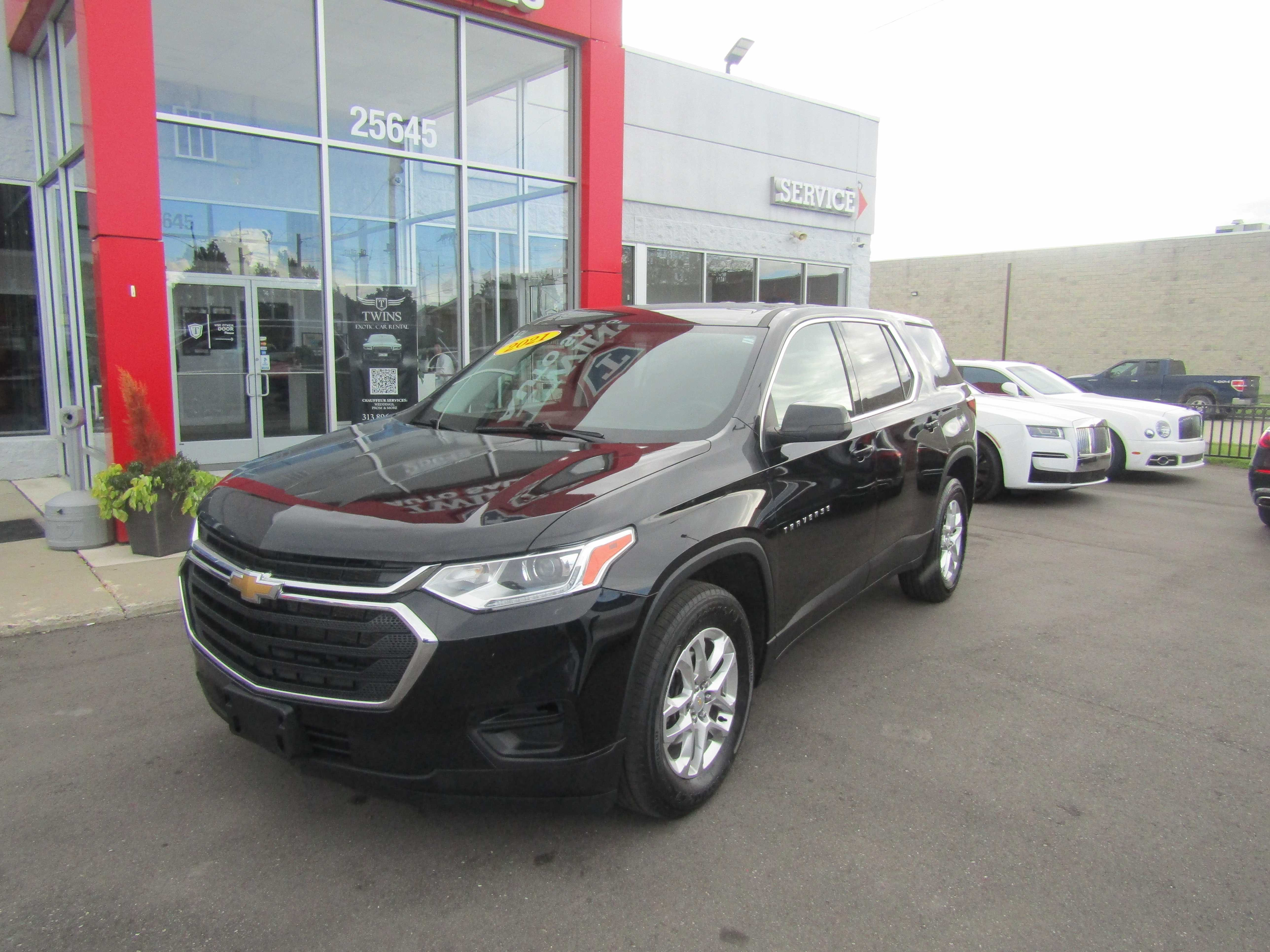 BLACK, 2021 CHEVROLET TRAVERSE Thumnail Image 5