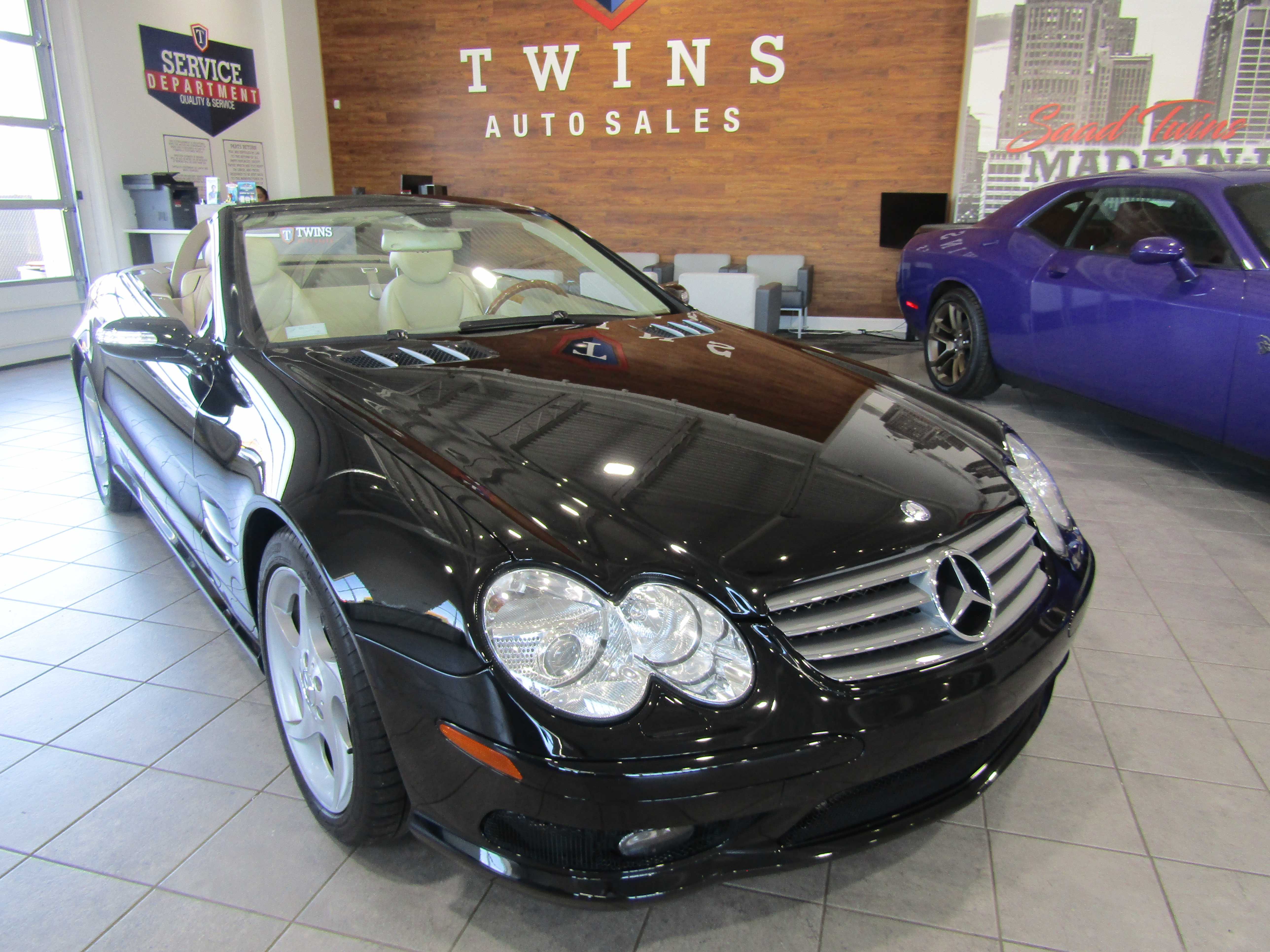 BLACK, 2005 MERCEDES-BENZ SL-CLASS Thumnail Image 2
