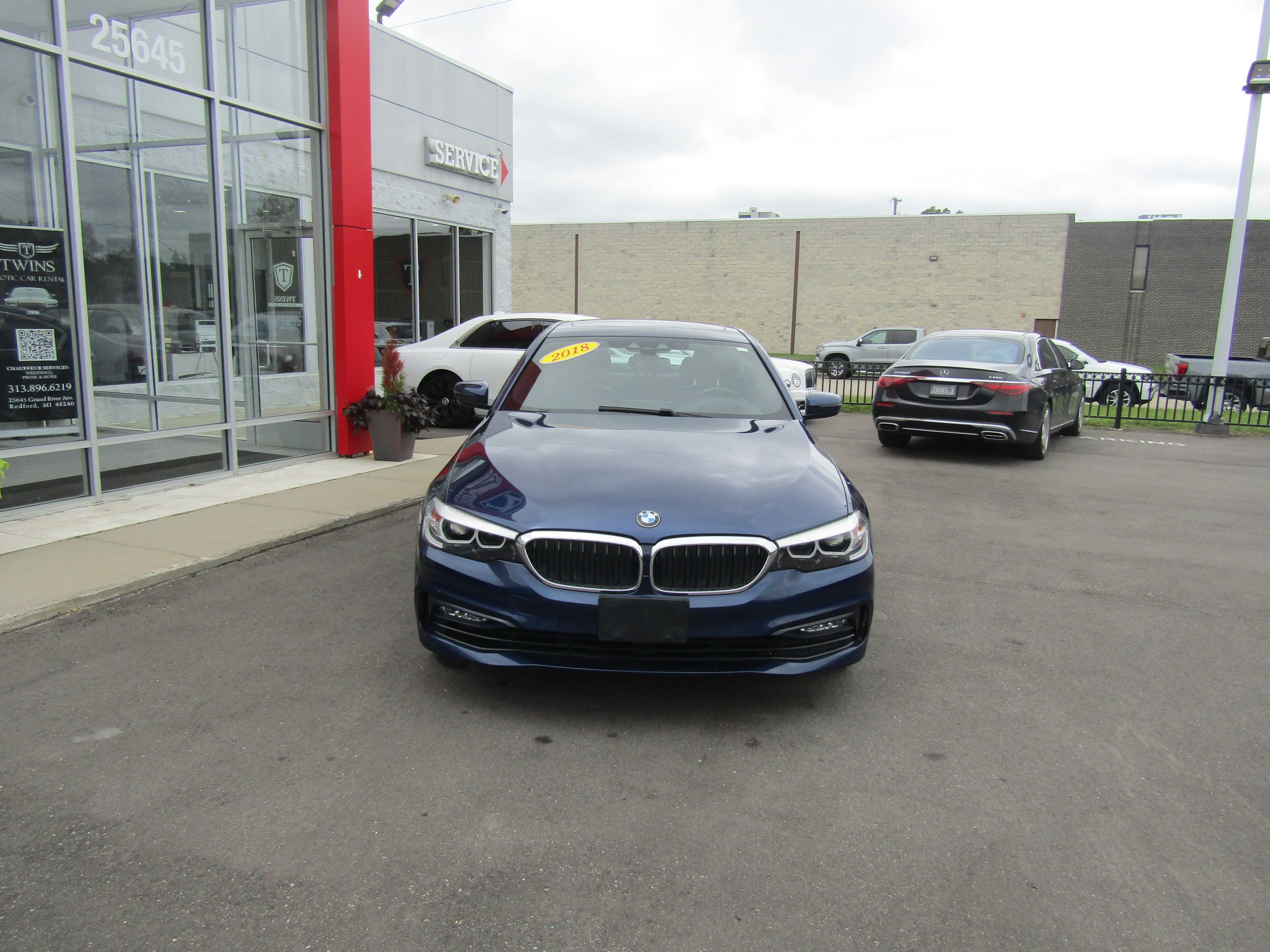 BLUE, 2018 BMW 5 SERIES Thumnail Image 6