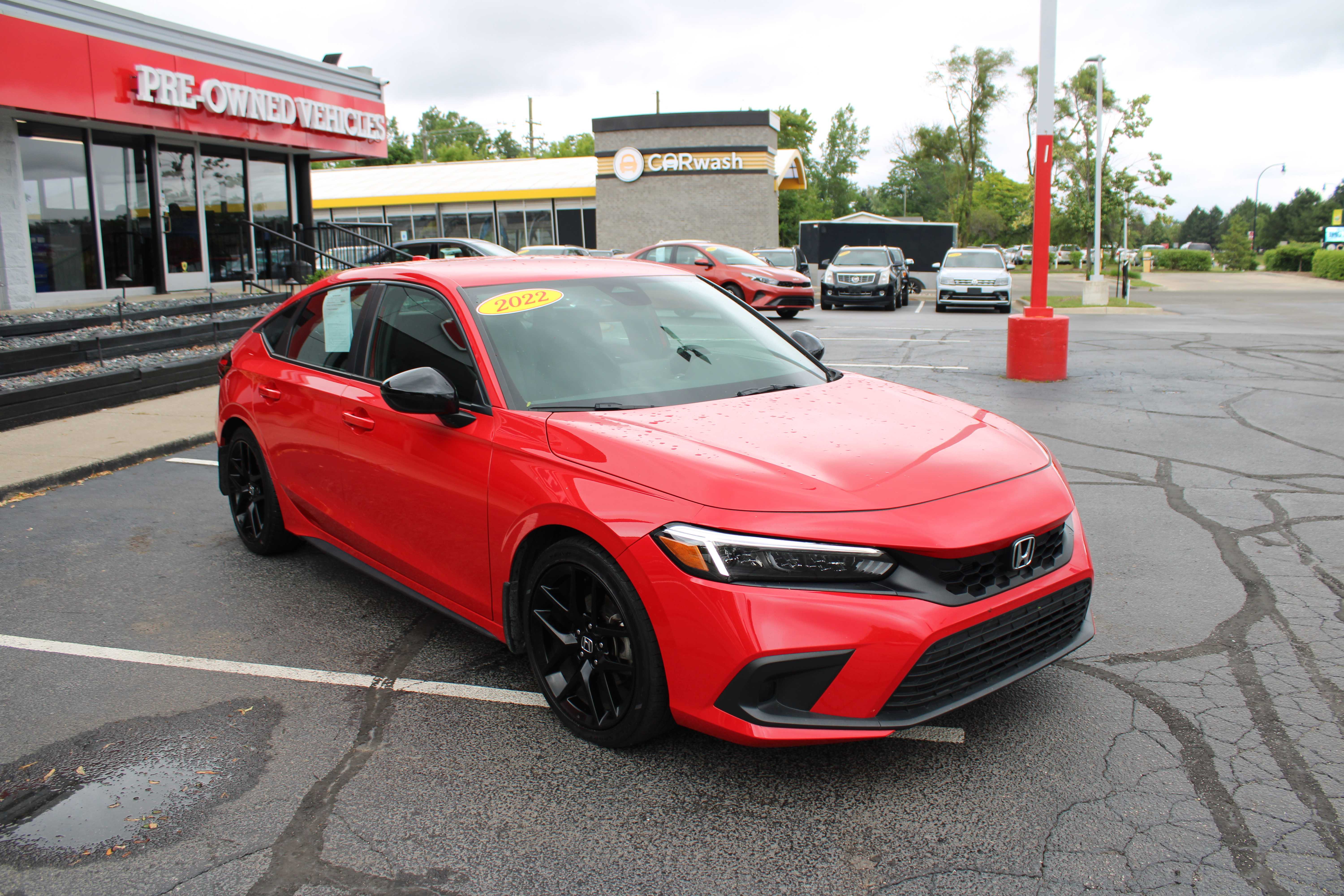 RED, 2022 HONDA CIVIC Thumnail Image 4