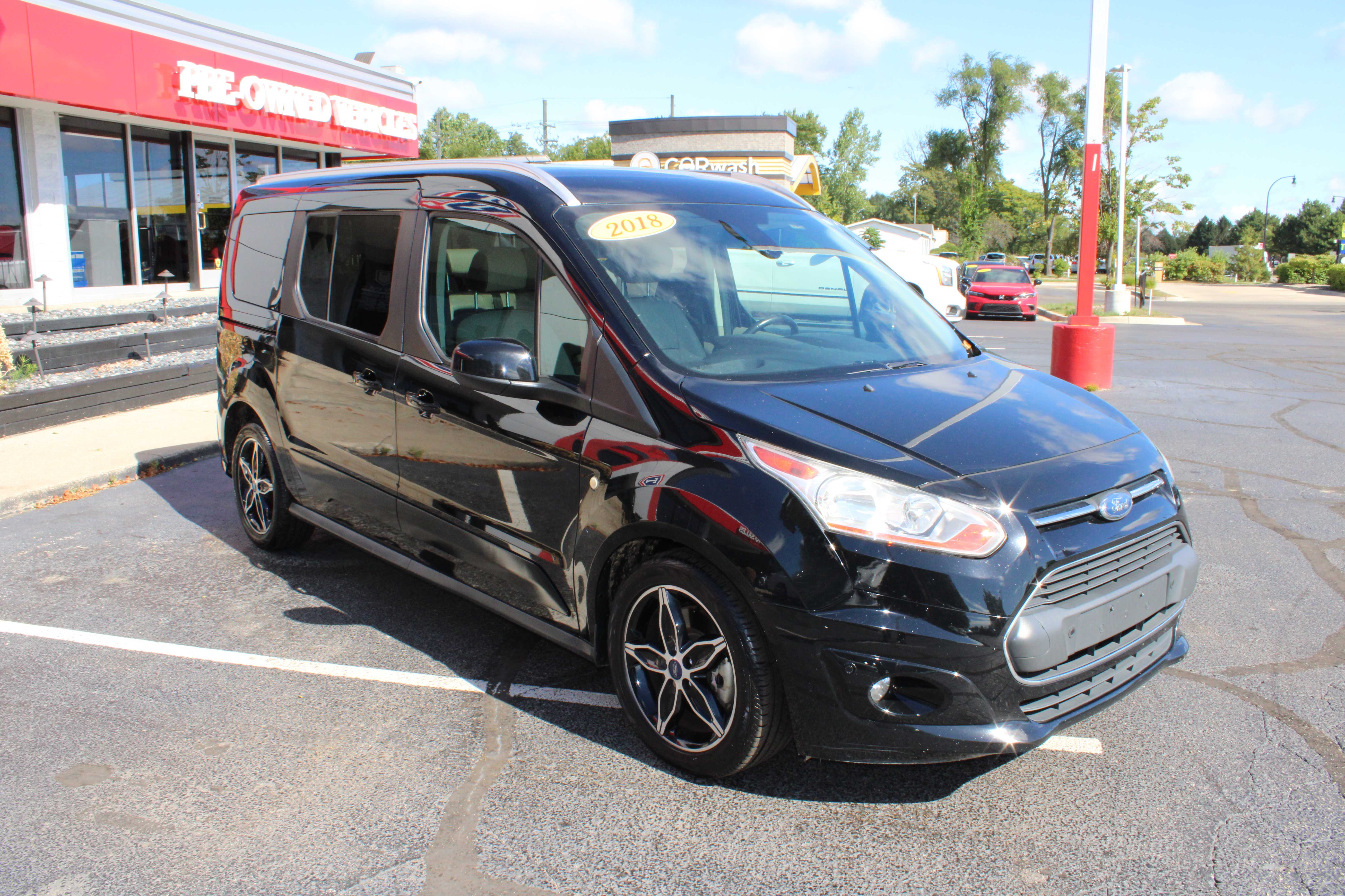BLACK, 2018 FORD TRANSIT CONNECT PASSENGER Thumnail Image 4