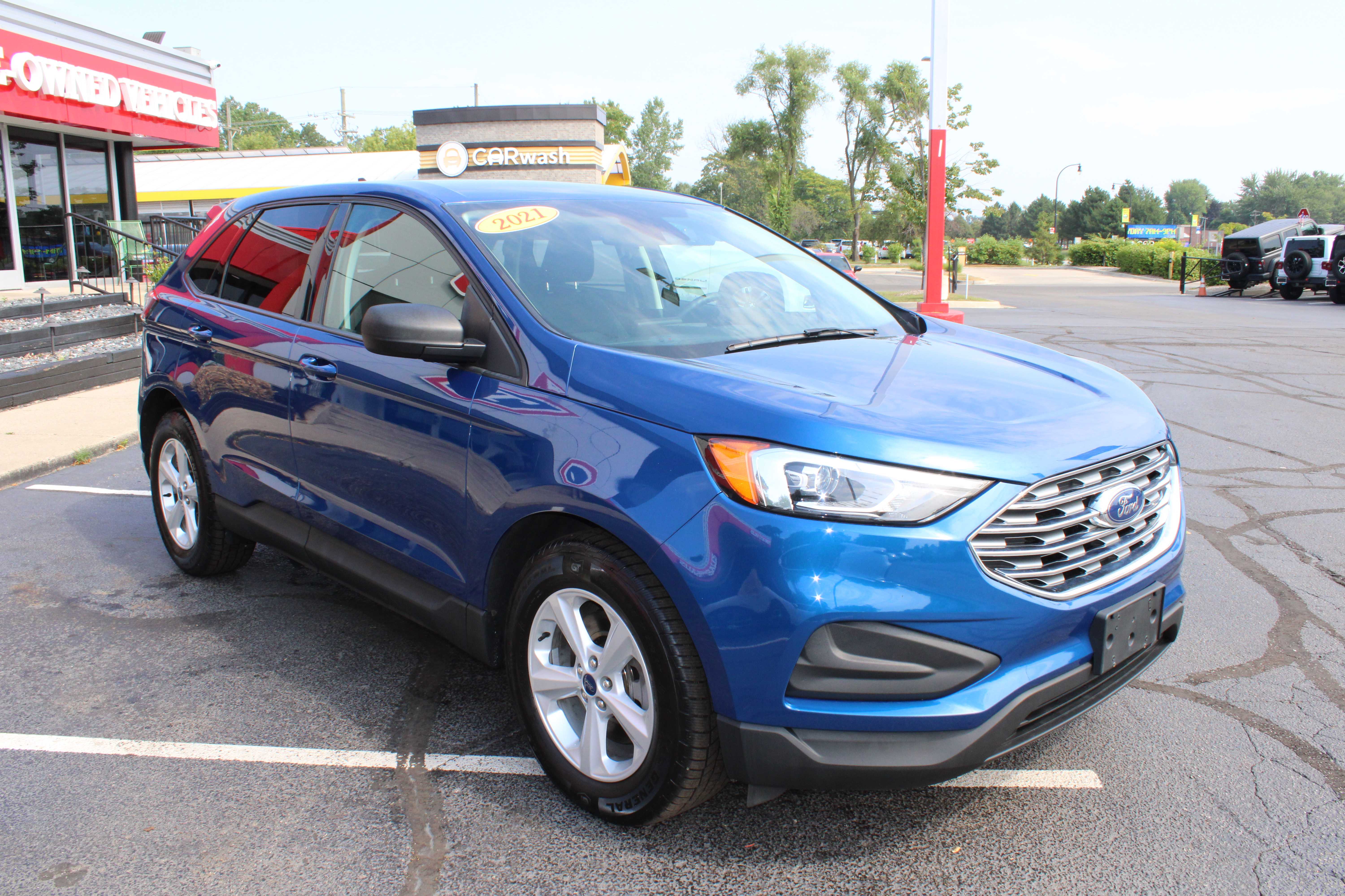 BLUE, 2021 FORD EDGE Thumnail Image 4