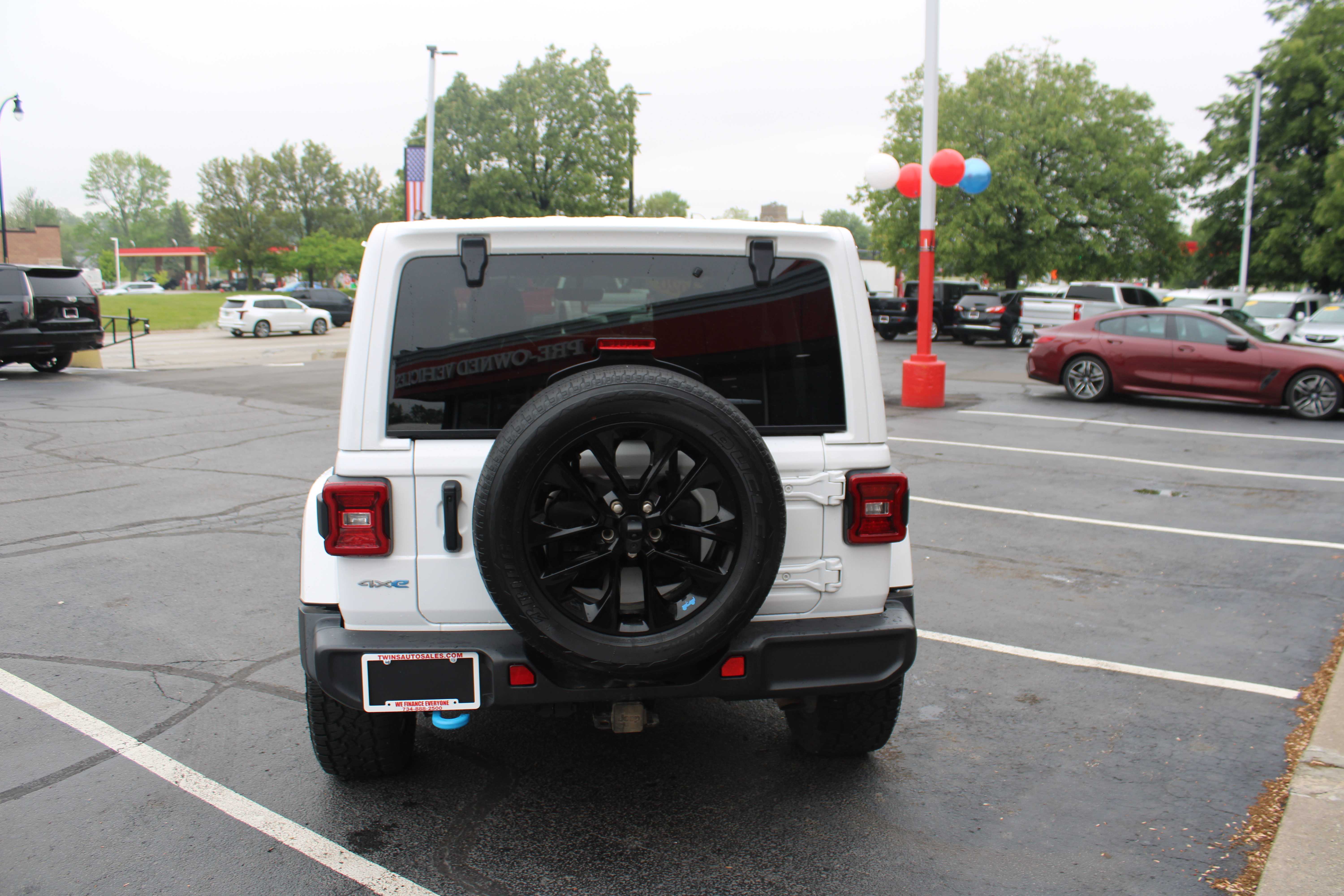 WHITE, 2022 JEEP WRANGLER UNLIMITED 4XE Thumnail Image 7