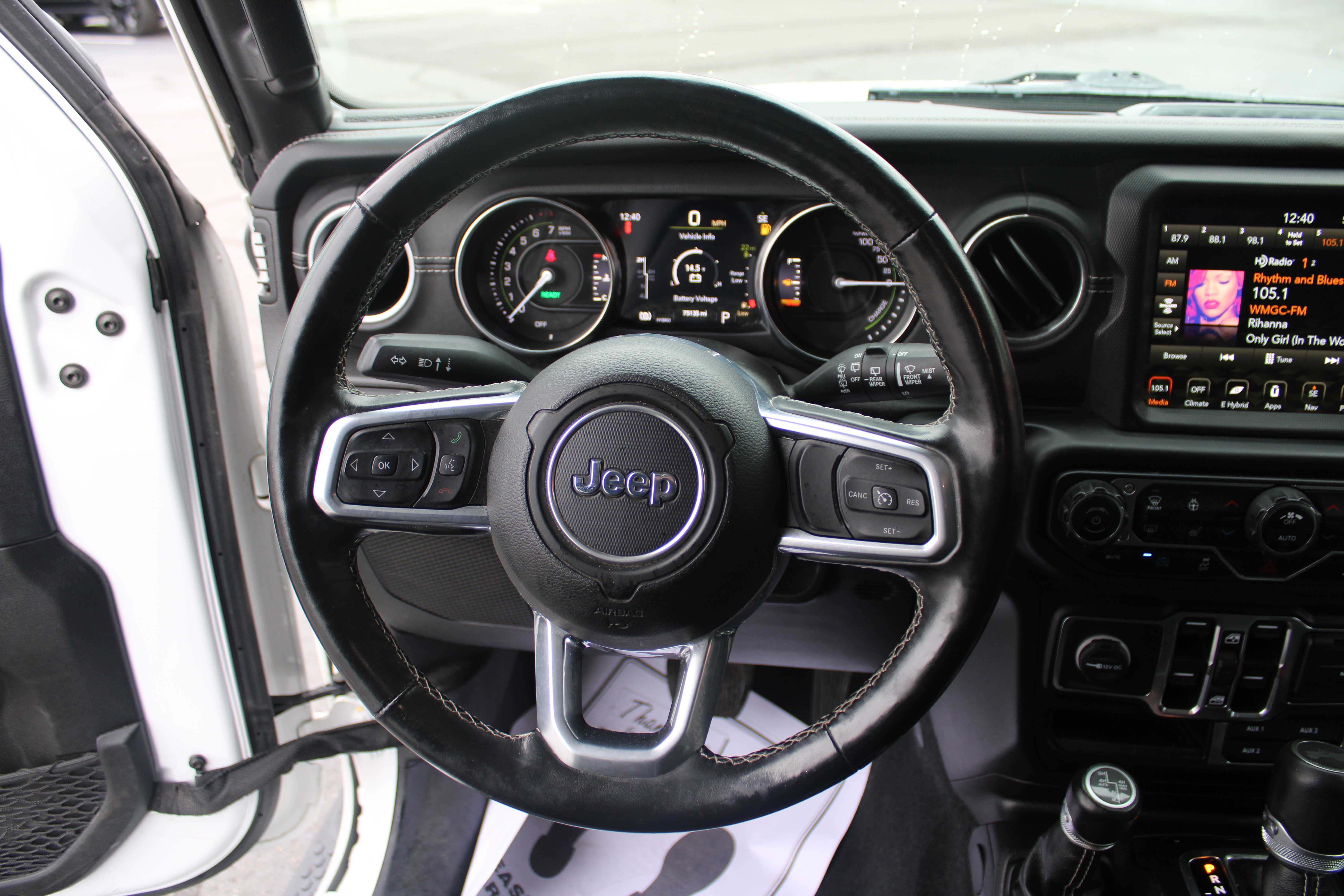 WHITE, 2022 JEEP WRANGLER UNLIMITED 4XE Thumnail Image 17