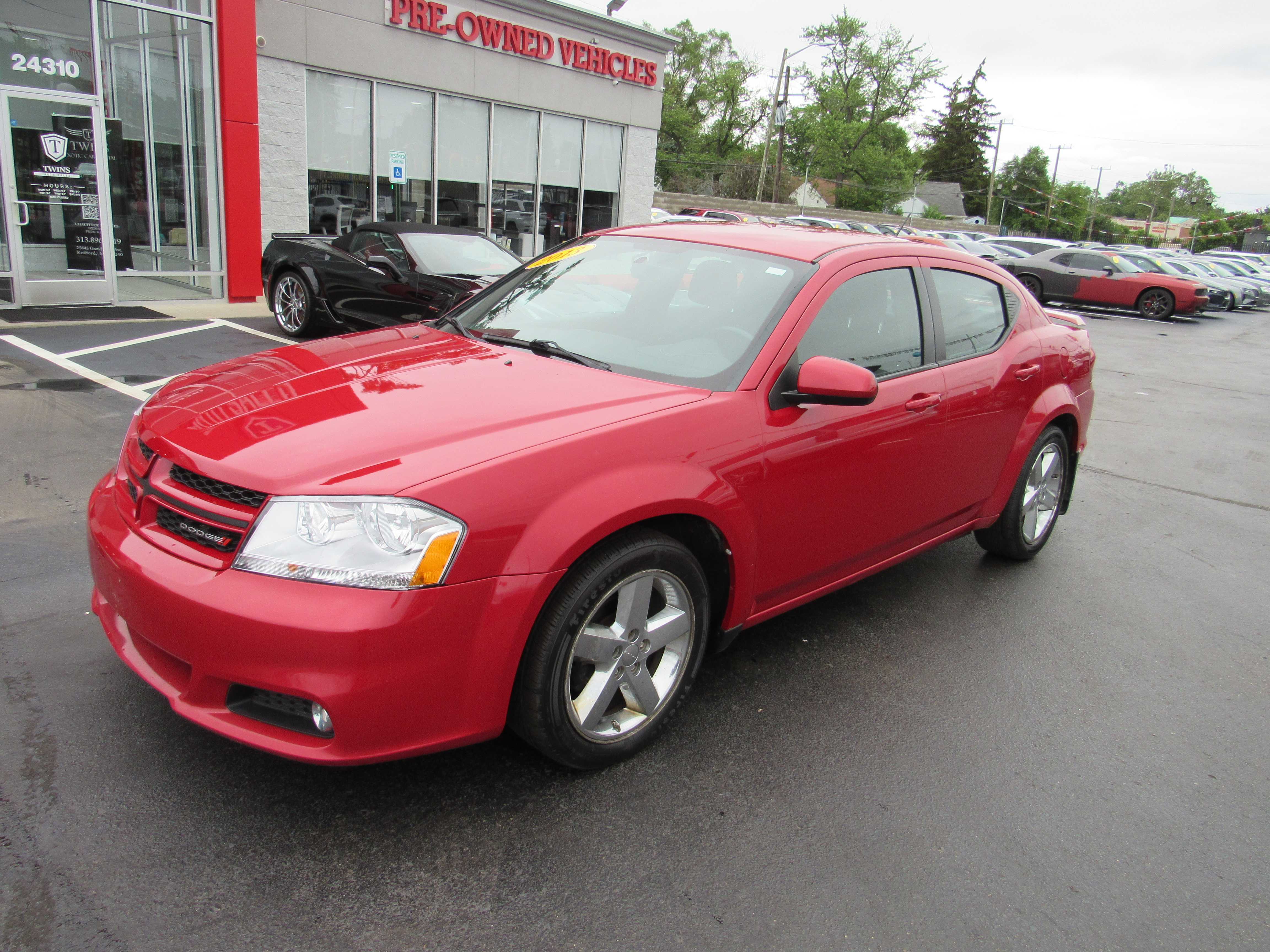 RED, 2013 DODGE AVENGER Thumnail Image 2