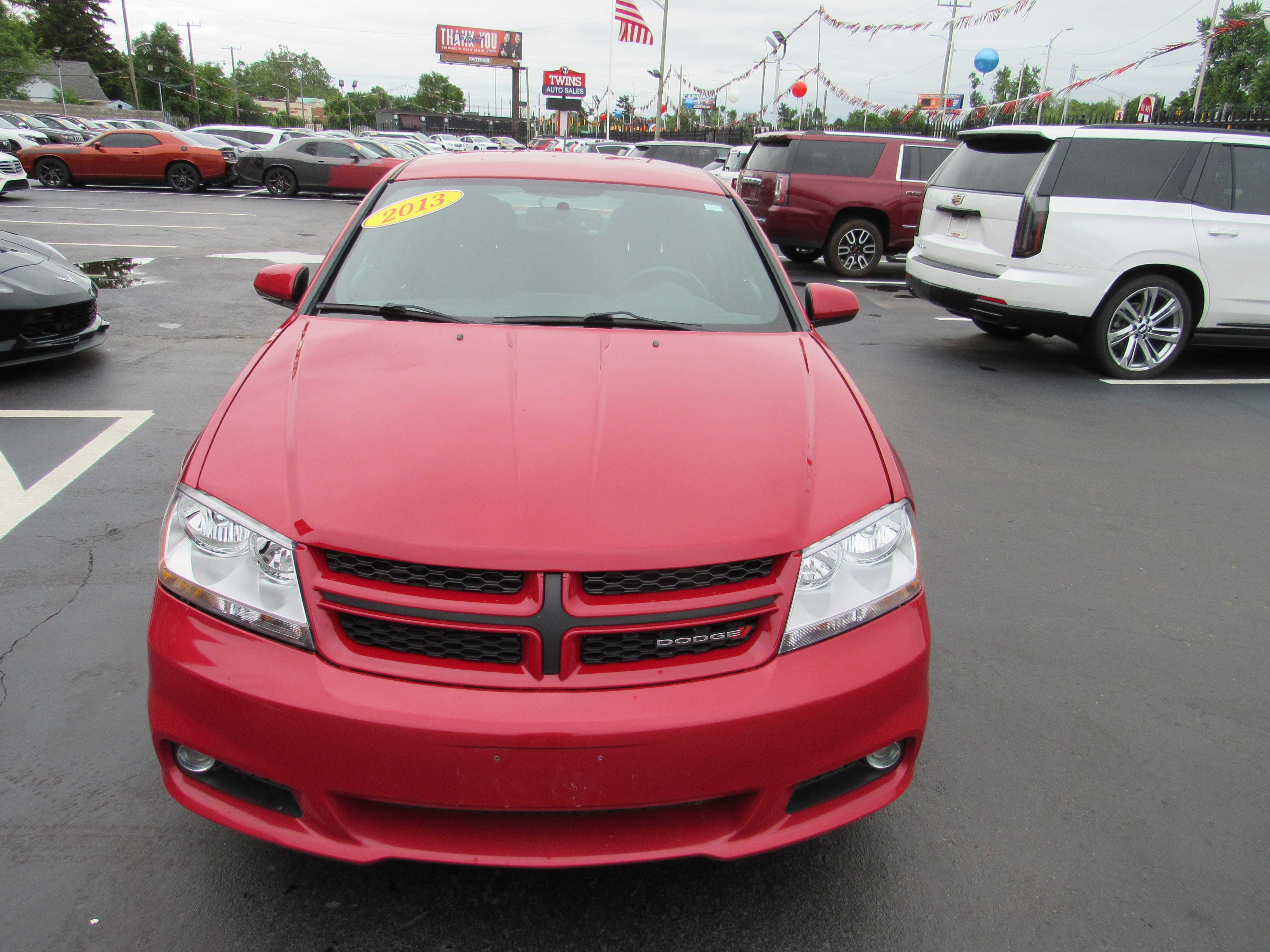 RED, 2013 DODGE AVENGER Thumnail Image 3