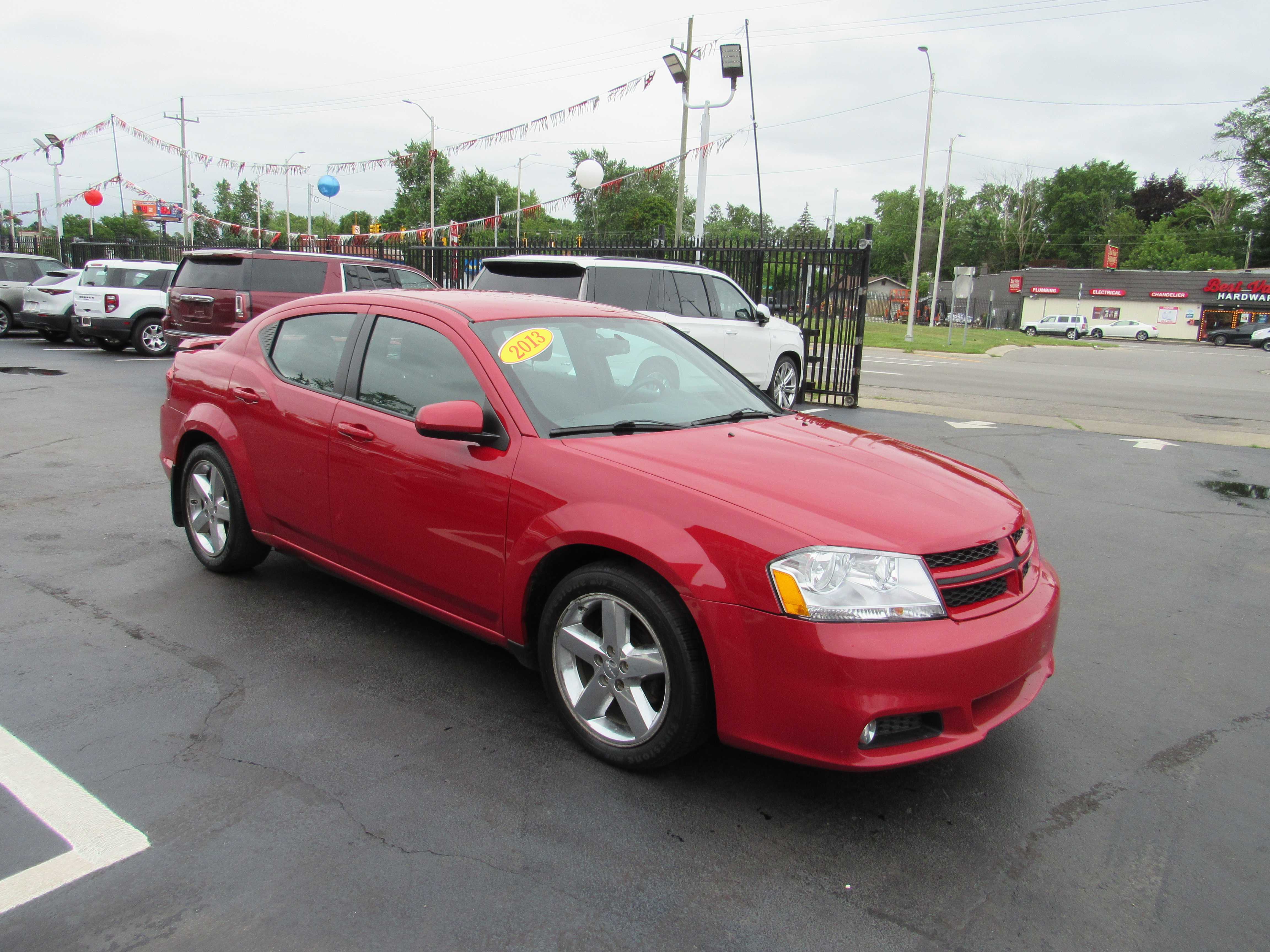 RED, 2013 DODGE AVENGER Thumnail Image 4