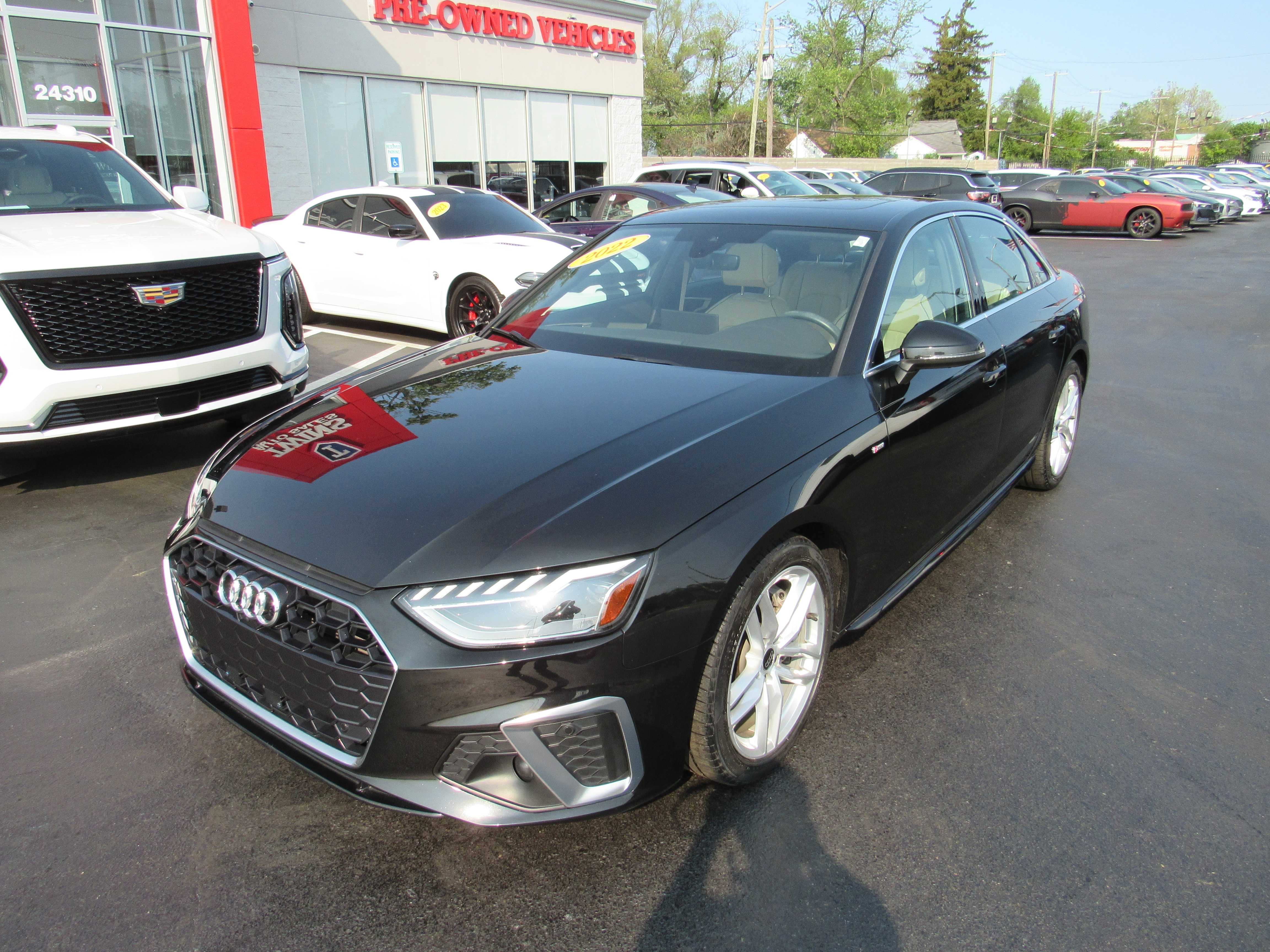BLACK, 2022 AUDI A4 Thumnail Image 2