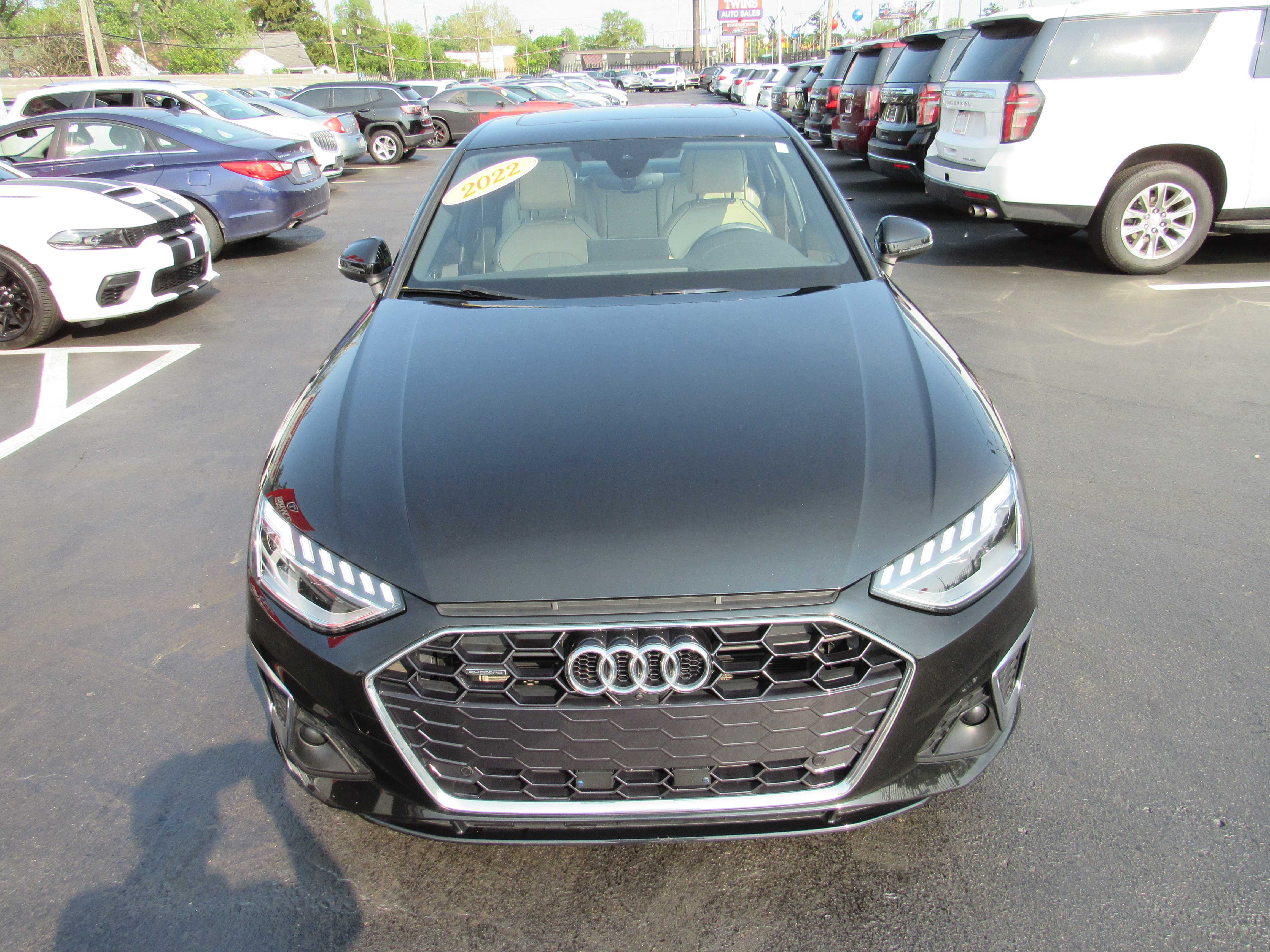 BLACK, 2022 AUDI A4 Thumnail Image 3