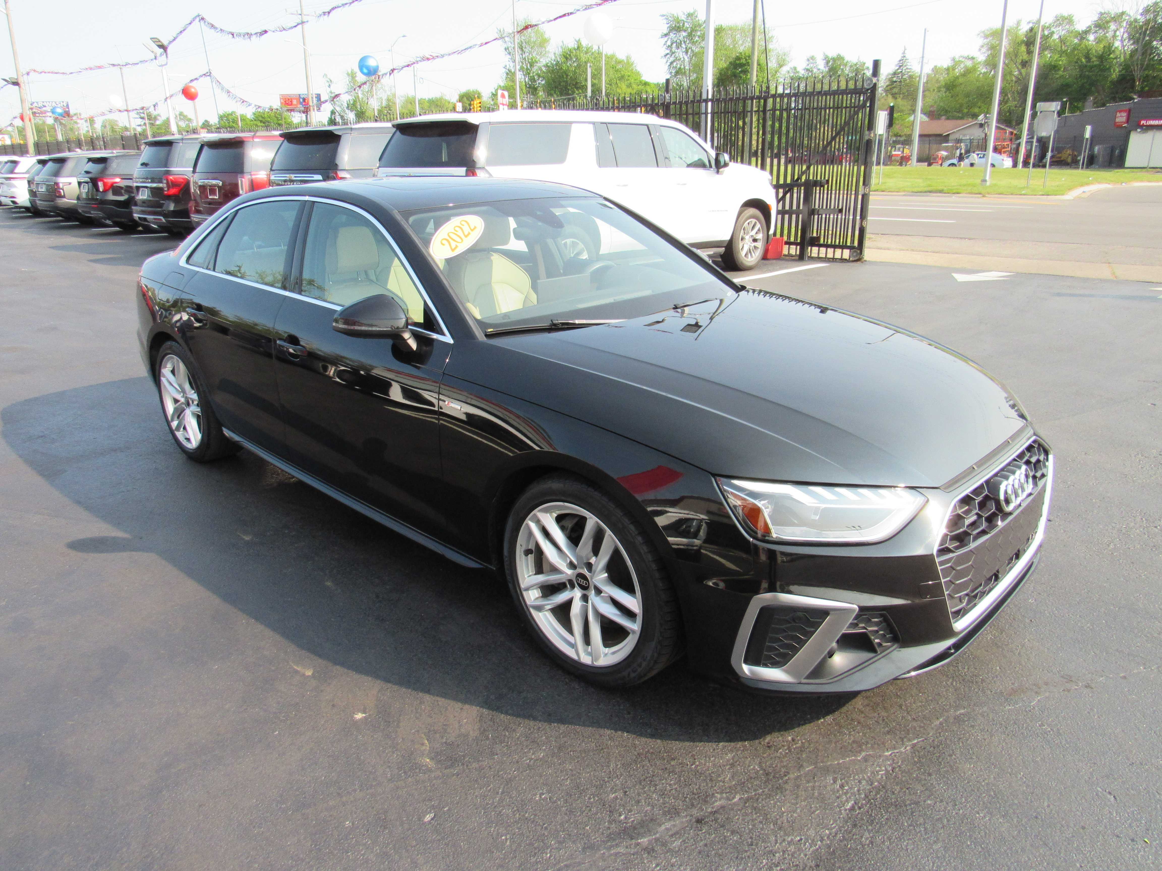 BLACK, 2022 AUDI A4 Thumnail Image 4