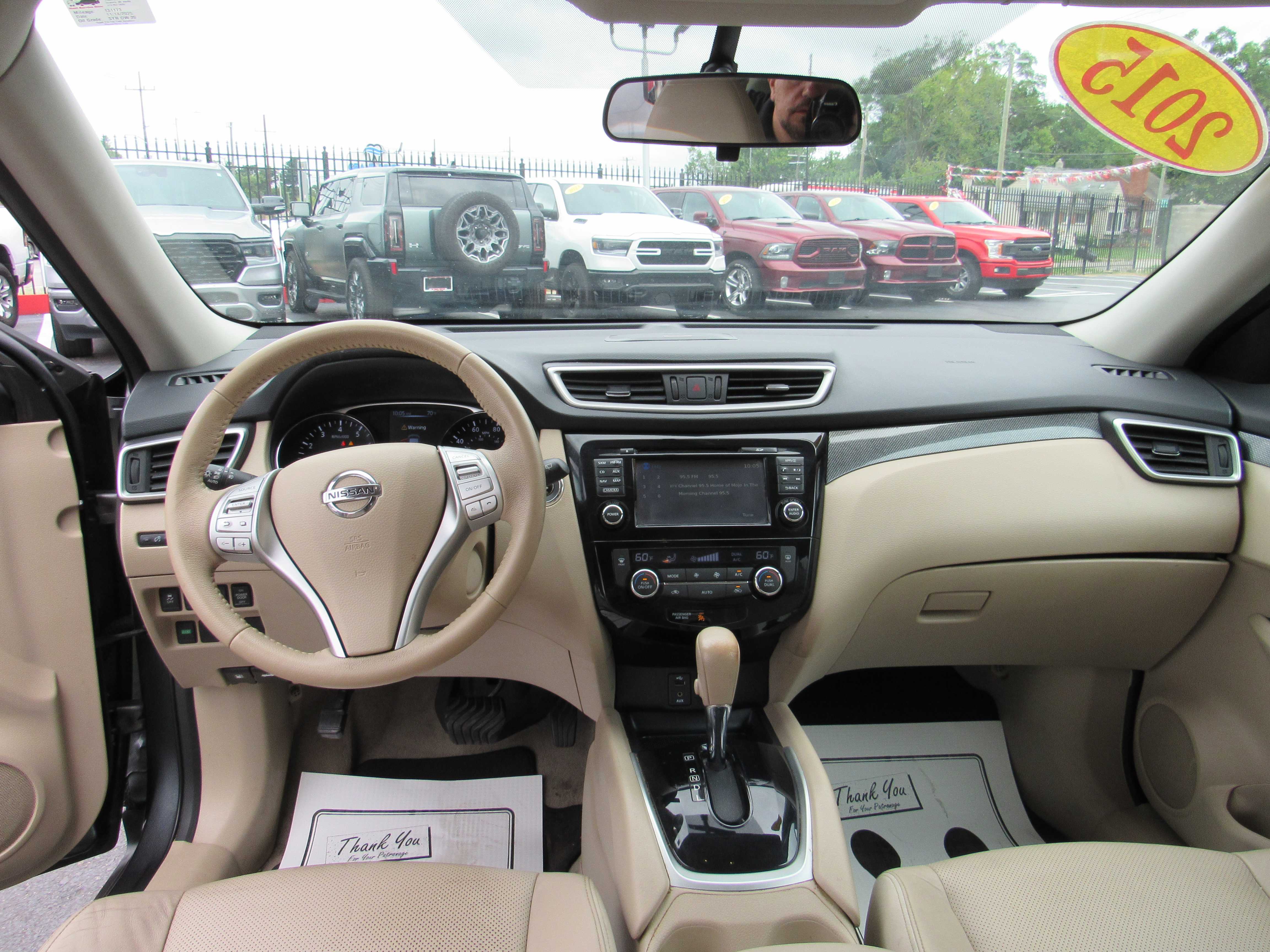 GREY, 2015 NISSAN ROGUE Thumnail Image 13