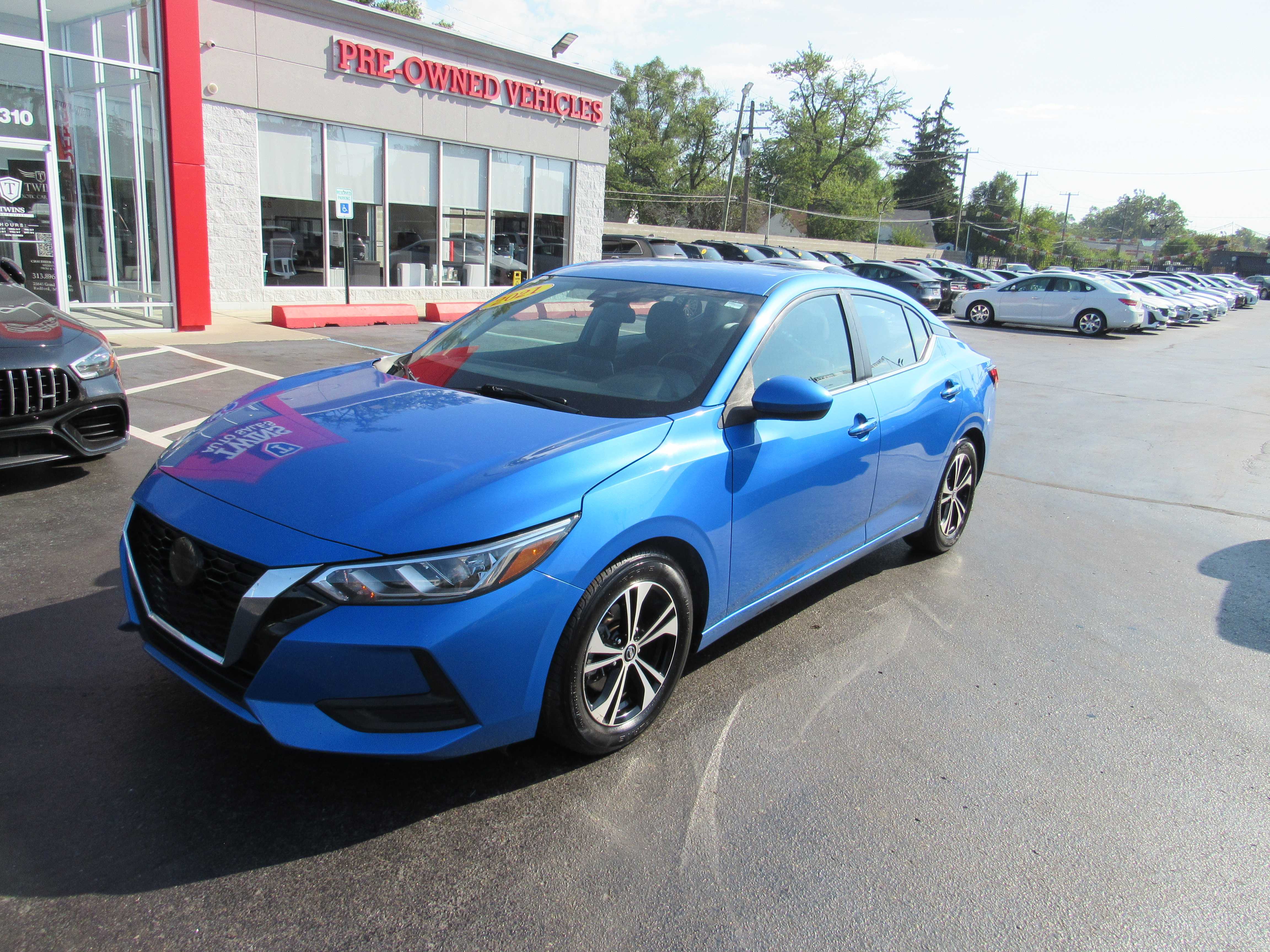 BLUE, 2021 NISSAN SENTRA Thumnail Image 2