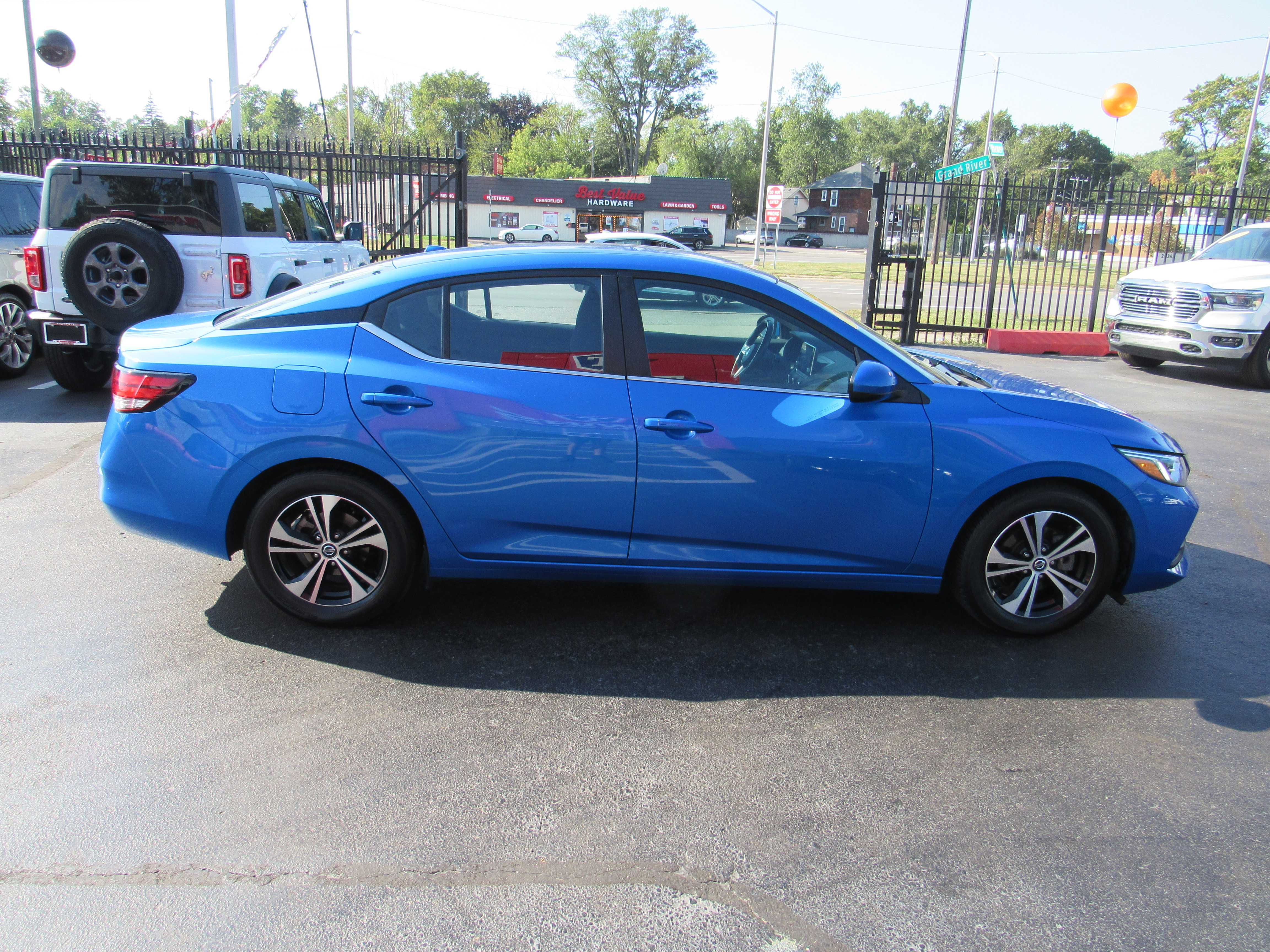 BLUE, 2021 NISSAN SENTRA Thumnail Image 5