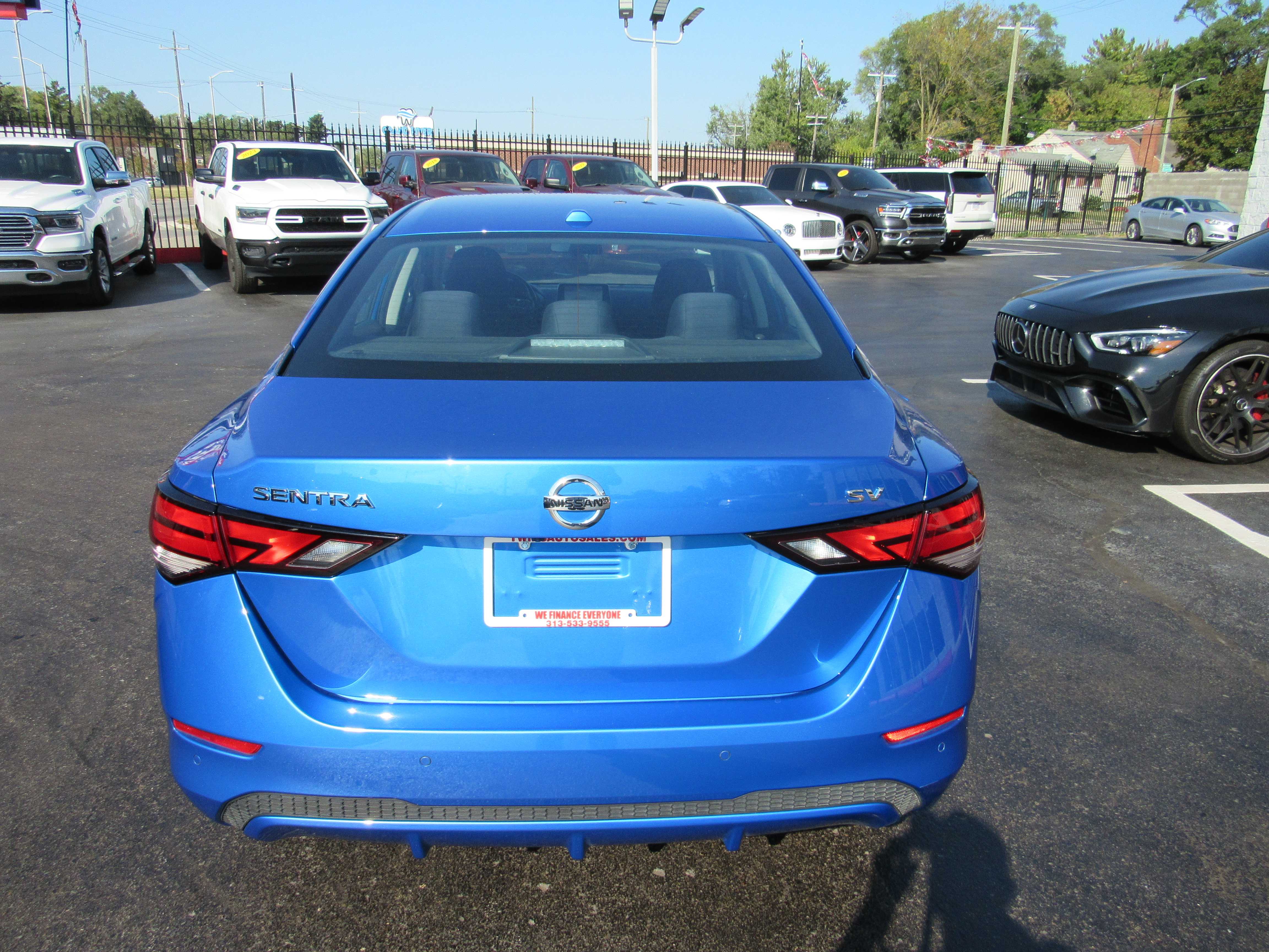 BLUE, 2021 NISSAN SENTRA Thumnail Image 7