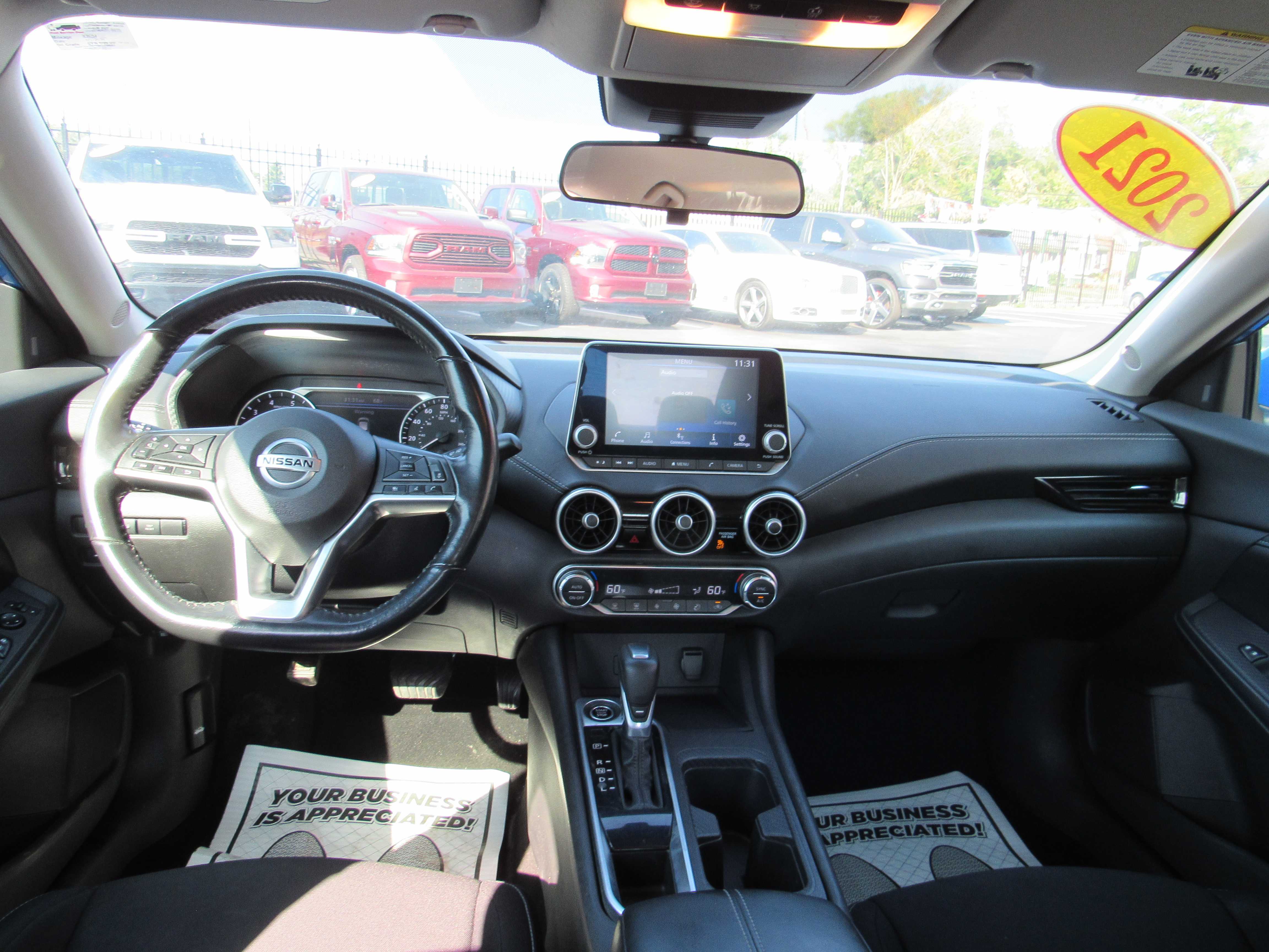 BLUE, 2021 NISSAN SENTRA Thumnail Image 12