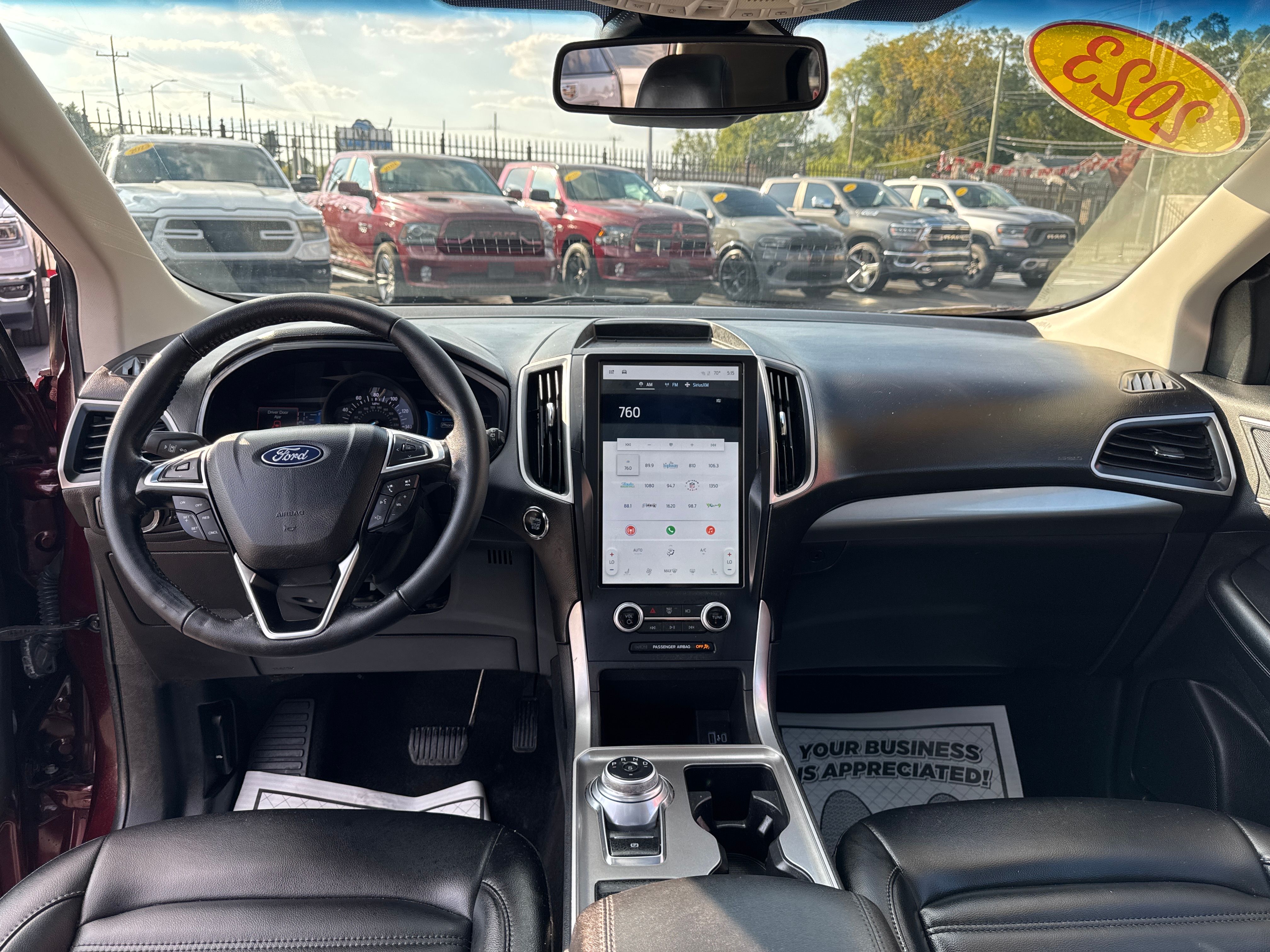 BURGUNDY, 2023 FORD EDGE Thumnail Image 12