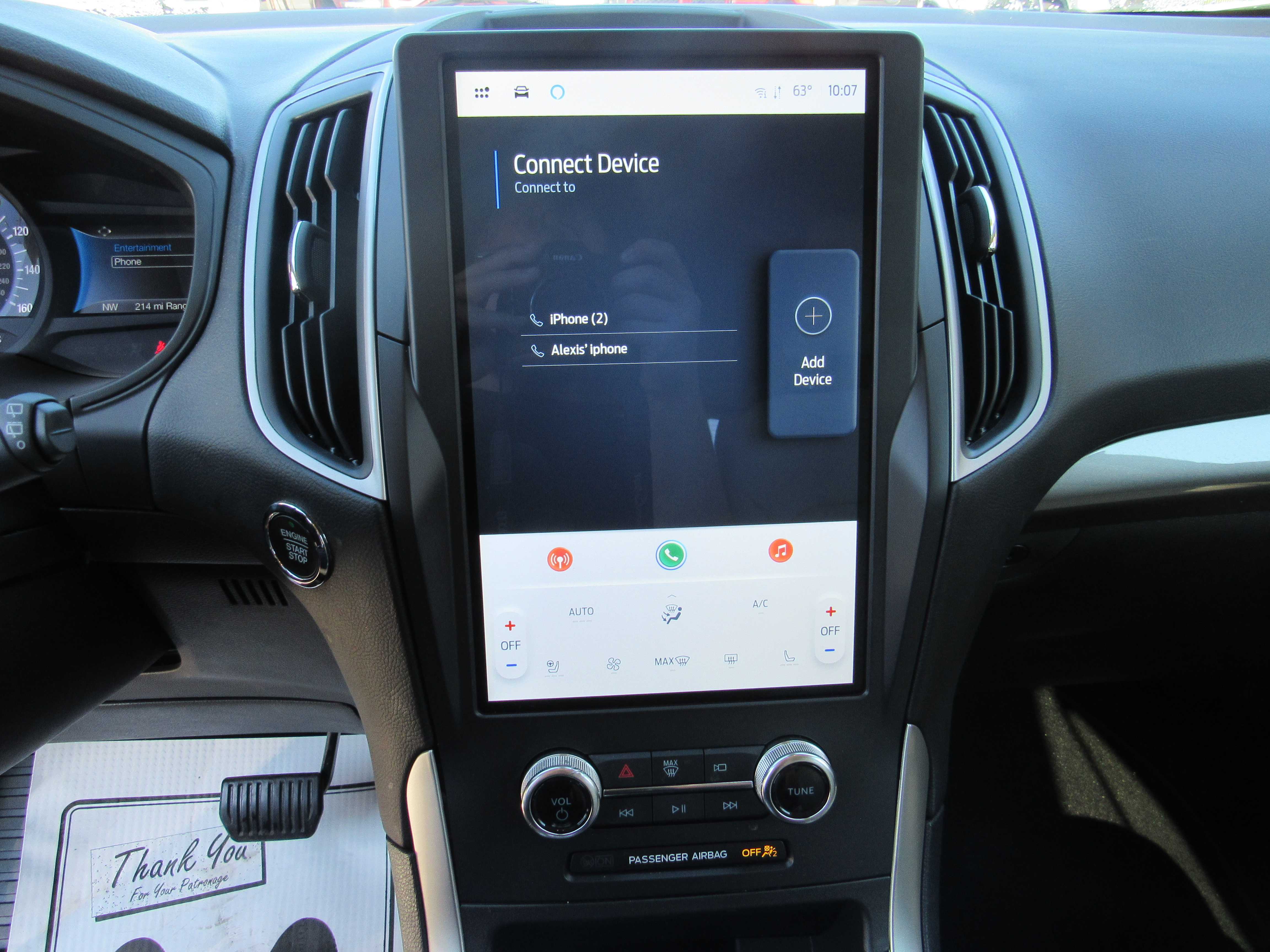 WHITE, 2024 FORD EDGE Thumnail Image 13