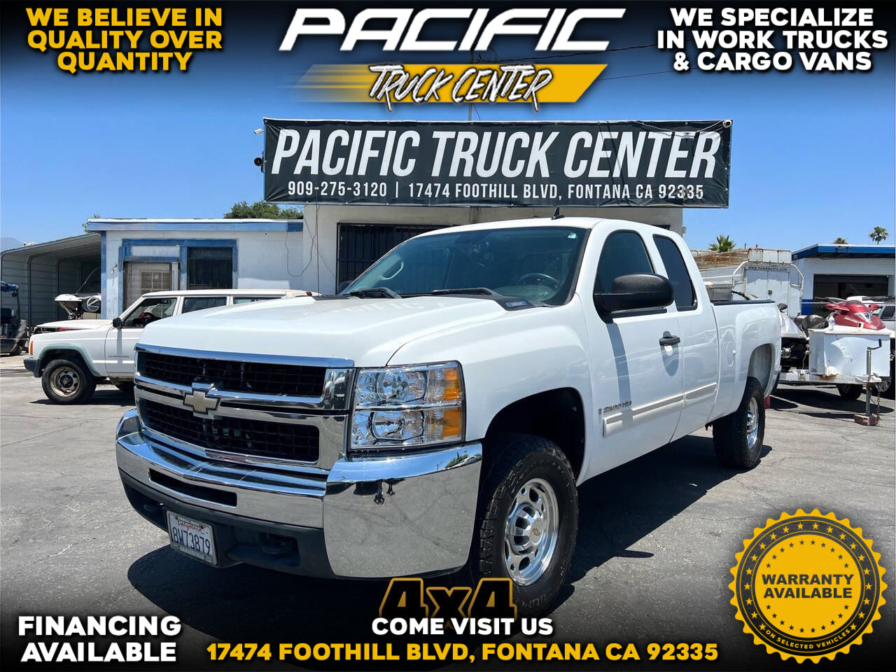 White, 2009 Chevrolet Silverado 2500HD Image 1