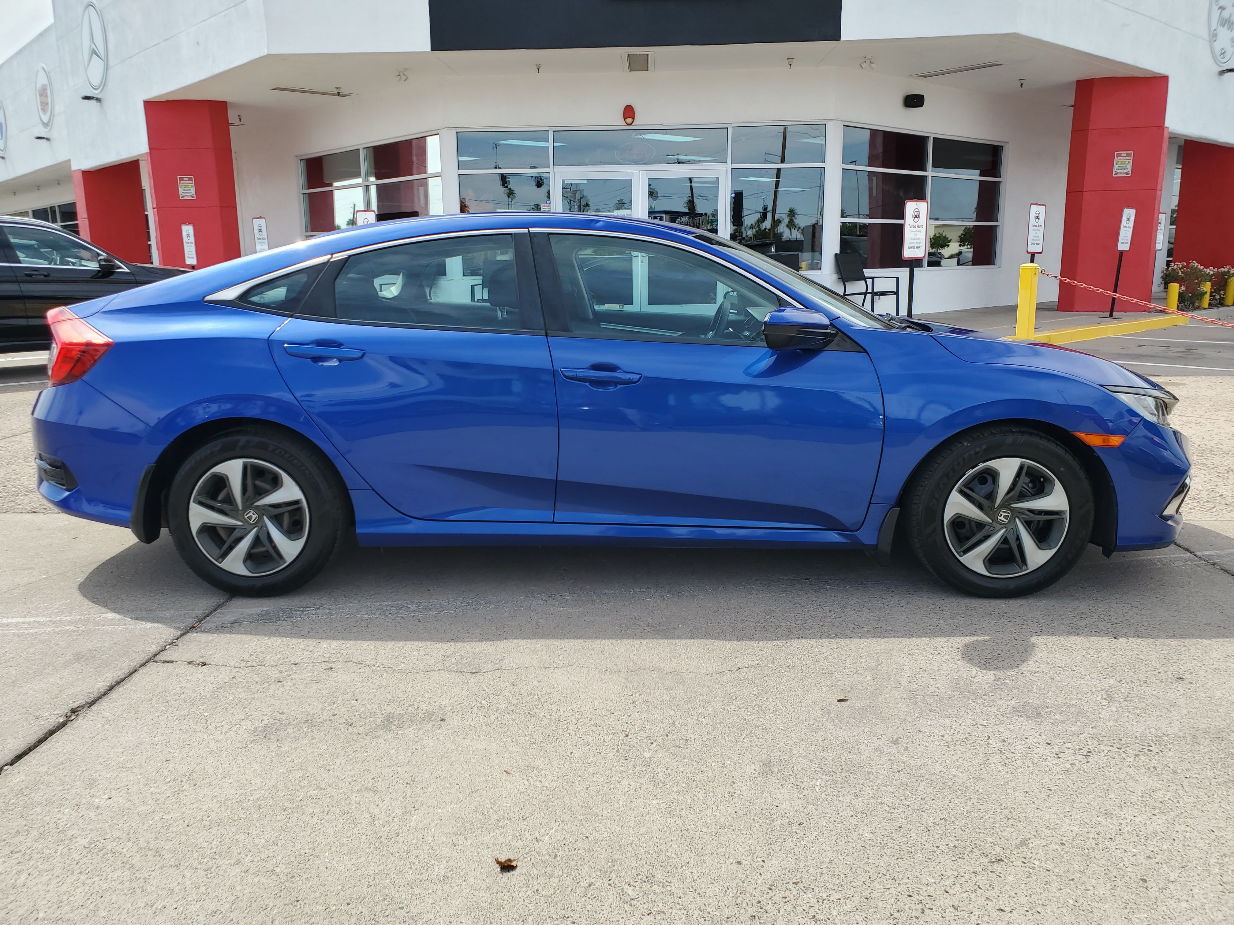 BLUE, 2020 HONDA CIVIC Image 6