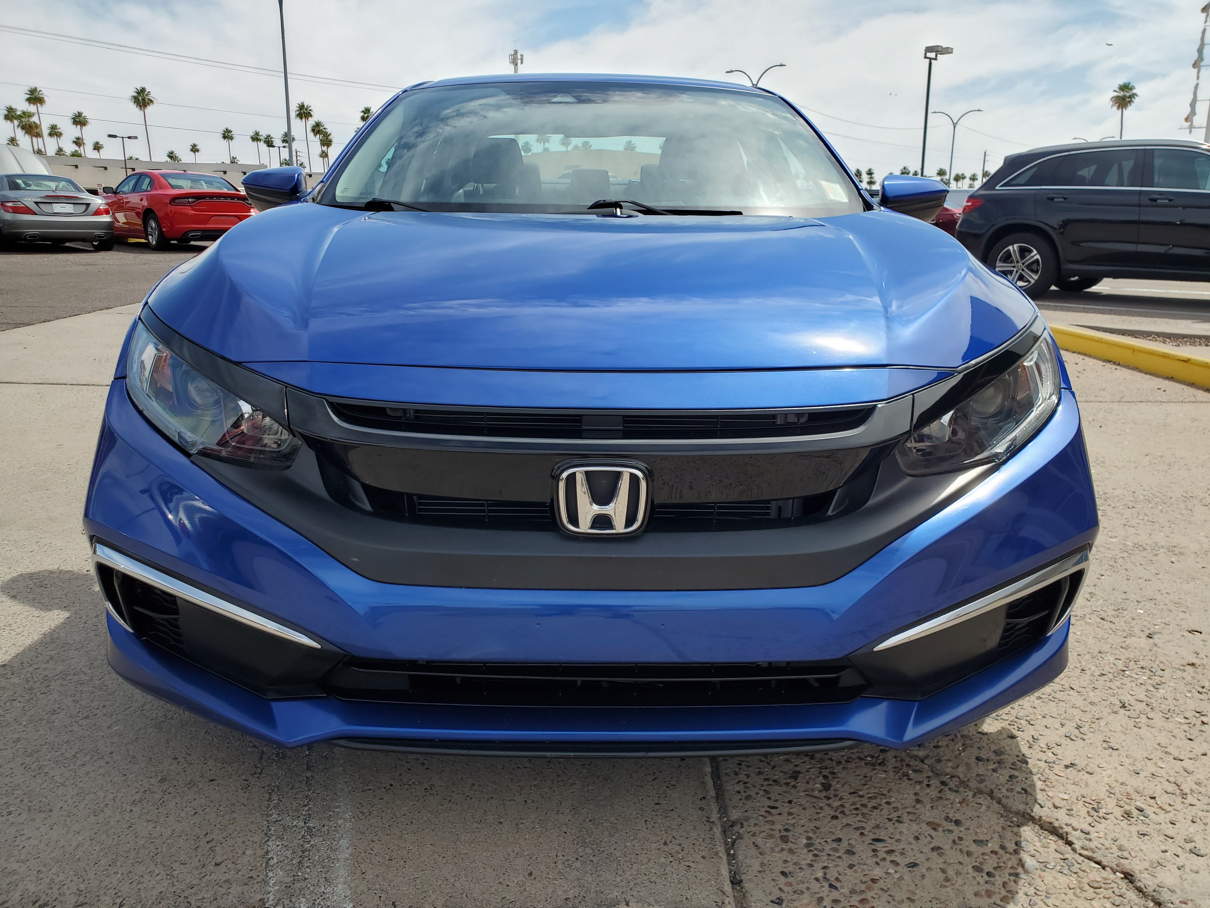 BLUE, 2020 HONDA CIVIC Image 8