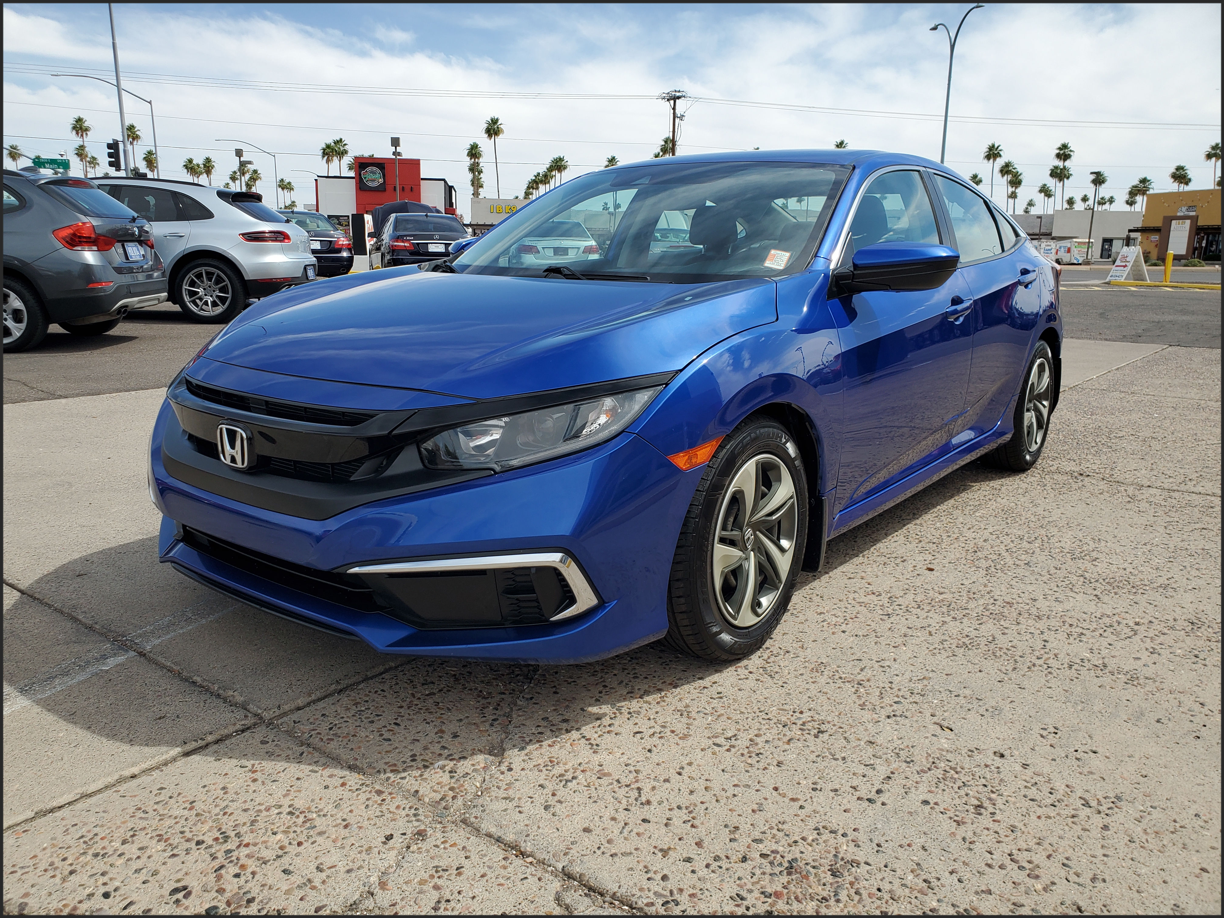 BLUE, 2020 HONDA CIVIC Image 